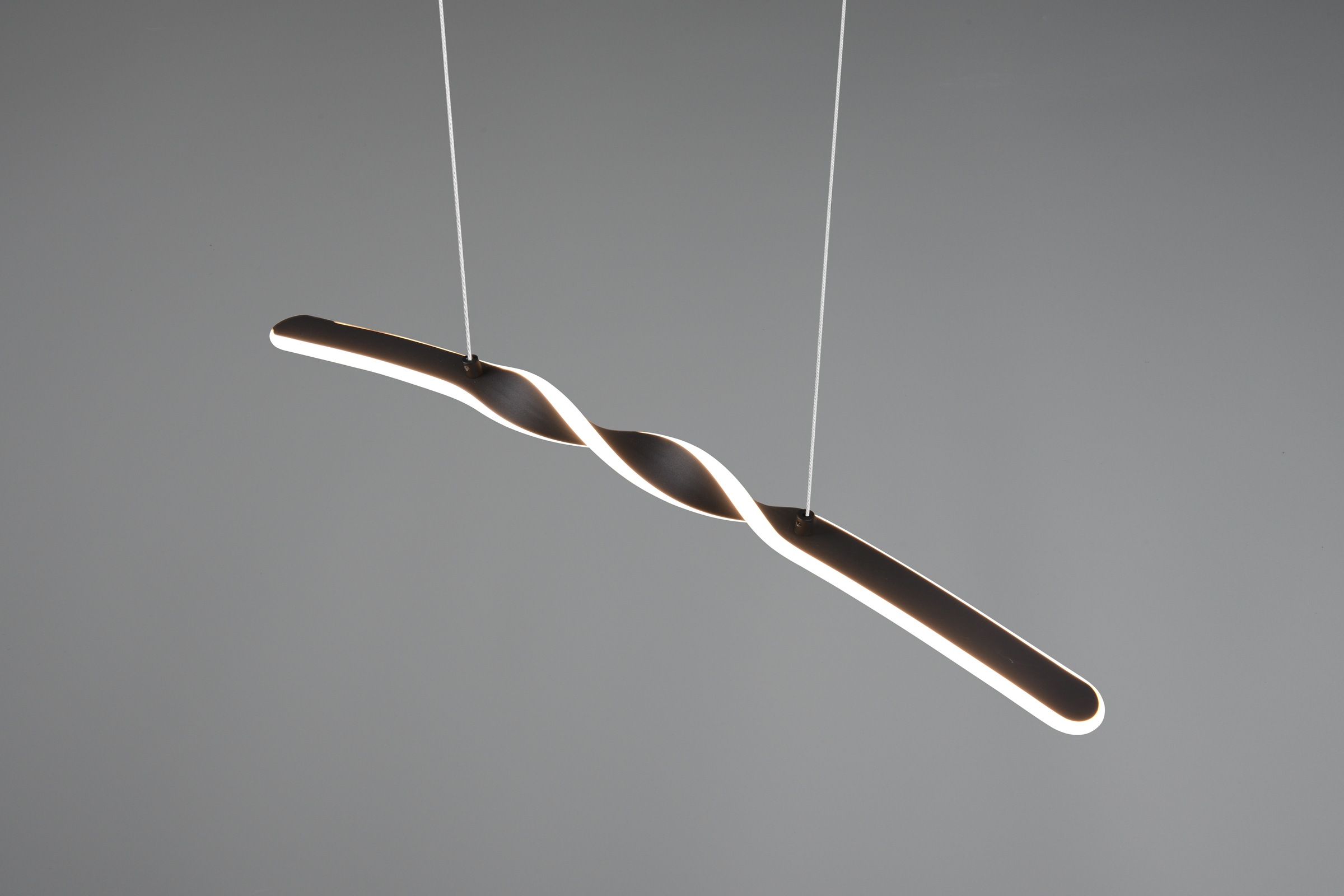 REALITY Leuchten LED Pendelleuchte »GINKO, Hängeleuchte LED 18W 1980 Lumen 3000K warmweiß«, 1 flammig, Leuchtmittel LED-Board | LED fest integriert, Hängelampe Esszimmer, höhenverstellbar bis max 150cm, Breite 79 cm