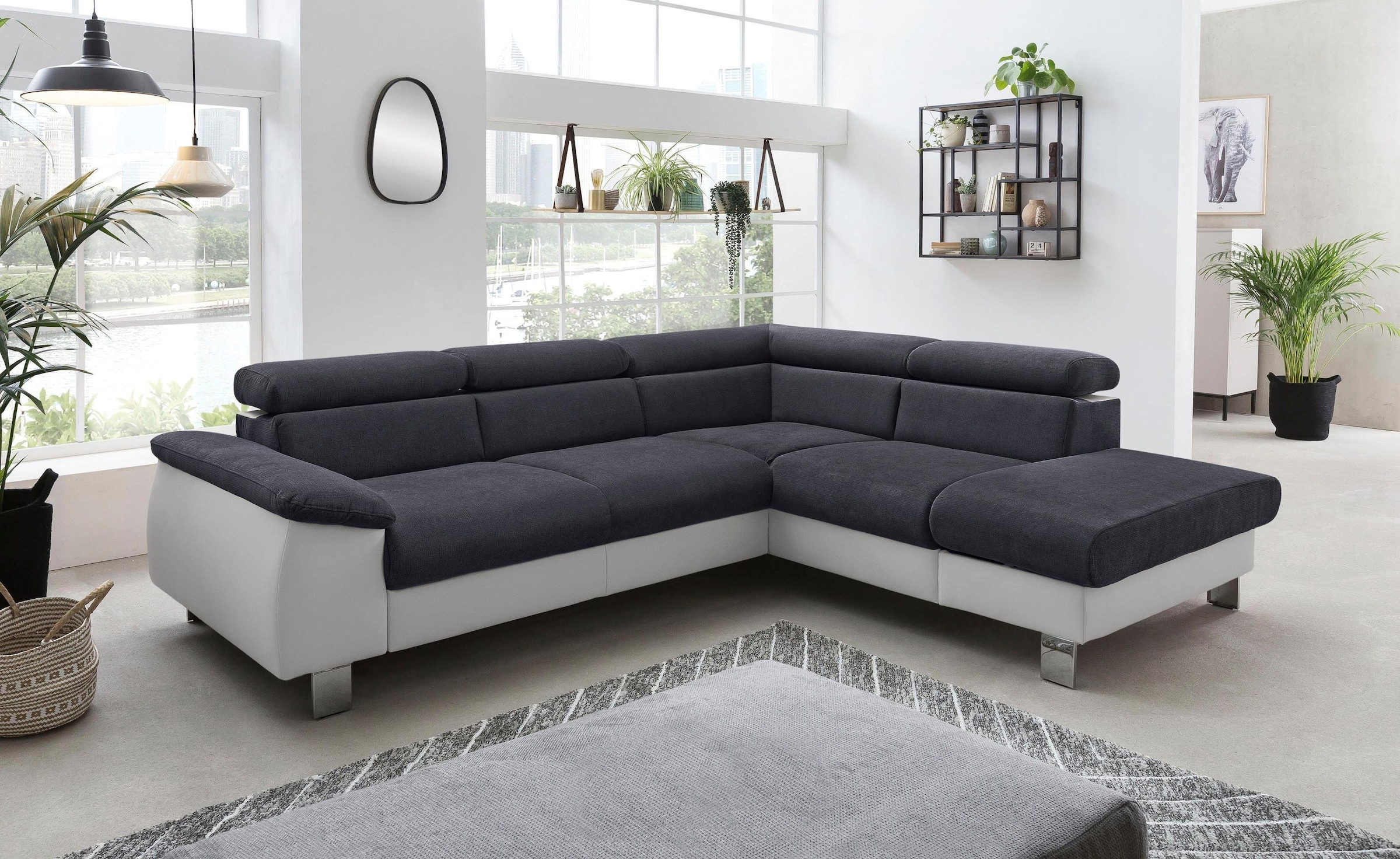 COTTA Polstergarnitur "Komaris L-Form", (Set), Set bestehend aus: Ecksofa m günstig online kaufen