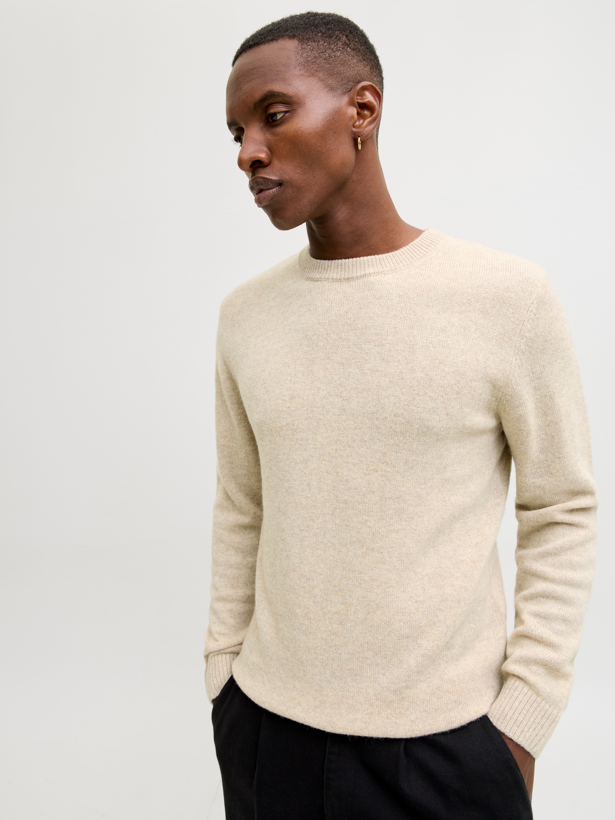 Jack & Jones Rundhalspullover "JPRBLULAMBSWOOL KNIT CREW NECK" günstig online kaufen