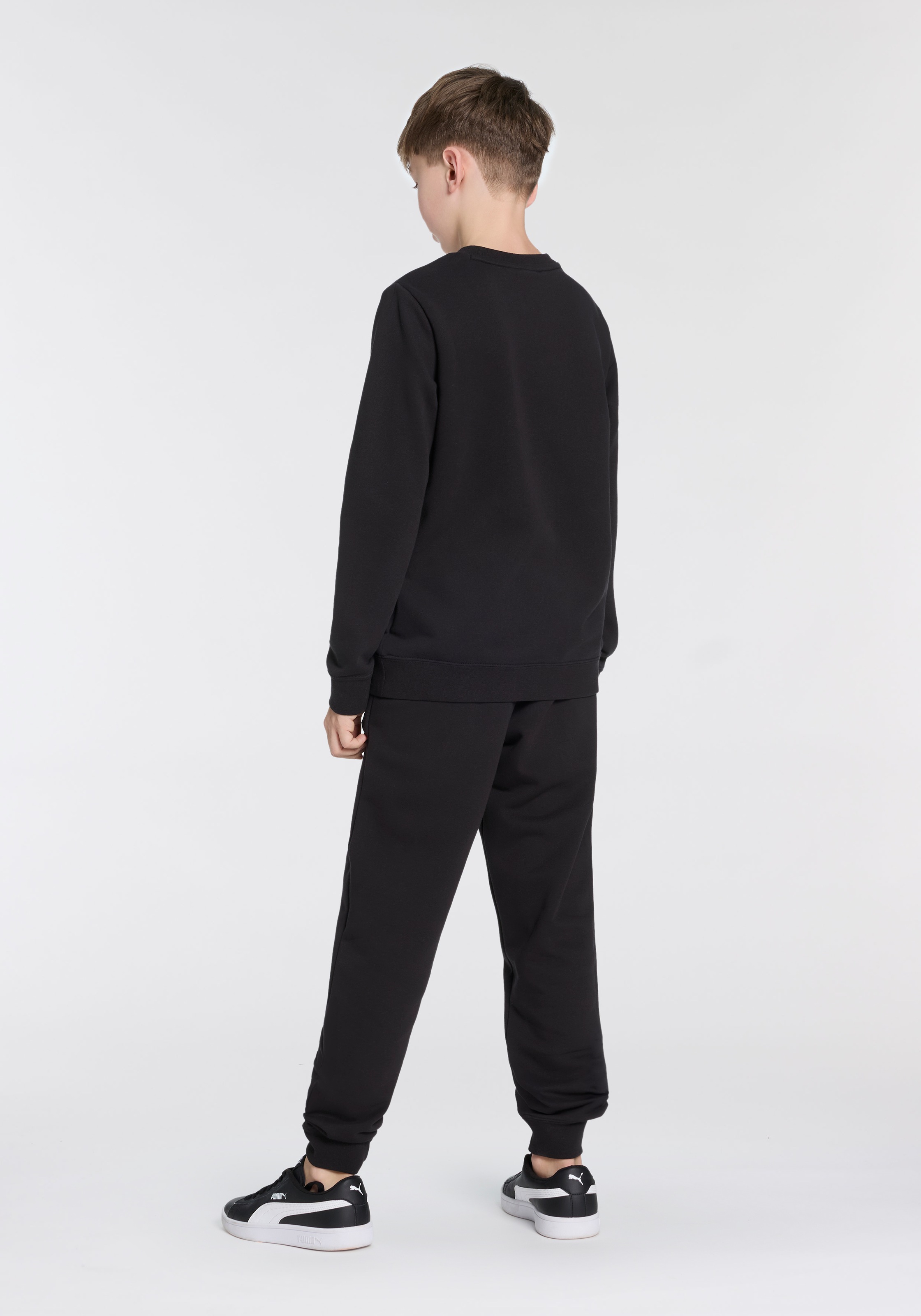 PUMA Trainingsanzug »ESS NO.1 LOGO CREW SWEAT SUIT TR B«, (2 tlg.), für Kinder, weiche Sweatware