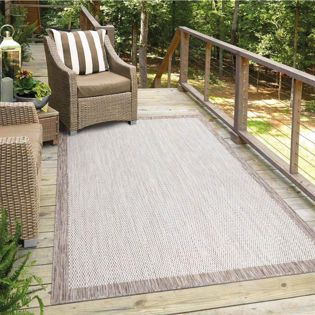 Carpet City Outdoorteppich »Outdoor 470«, rechteckig, 5 mm Höhe, Läufer, UV-beständig, Flachgewebe, auch quadratisch, In- und Outdoor