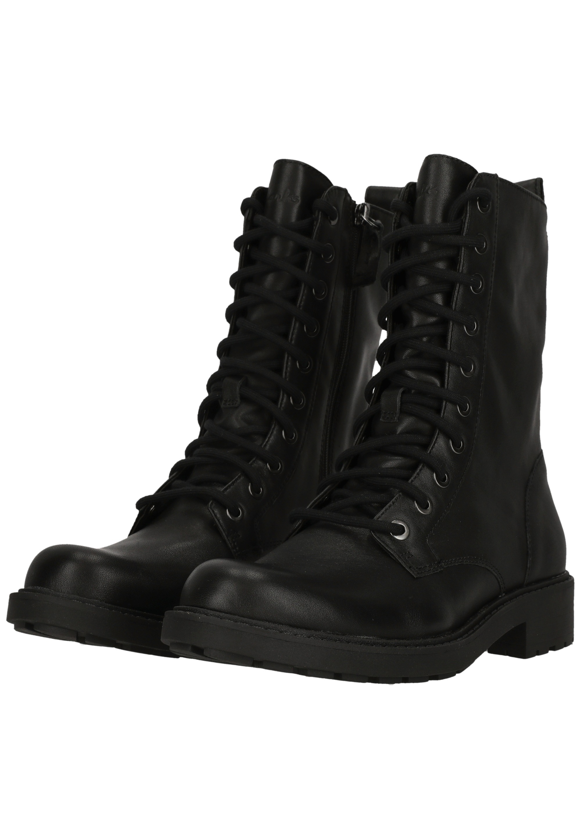 Clarks Stiefel »Orinoco2 Style Black Leather«  mit profilierter Sohle für guten Halt
