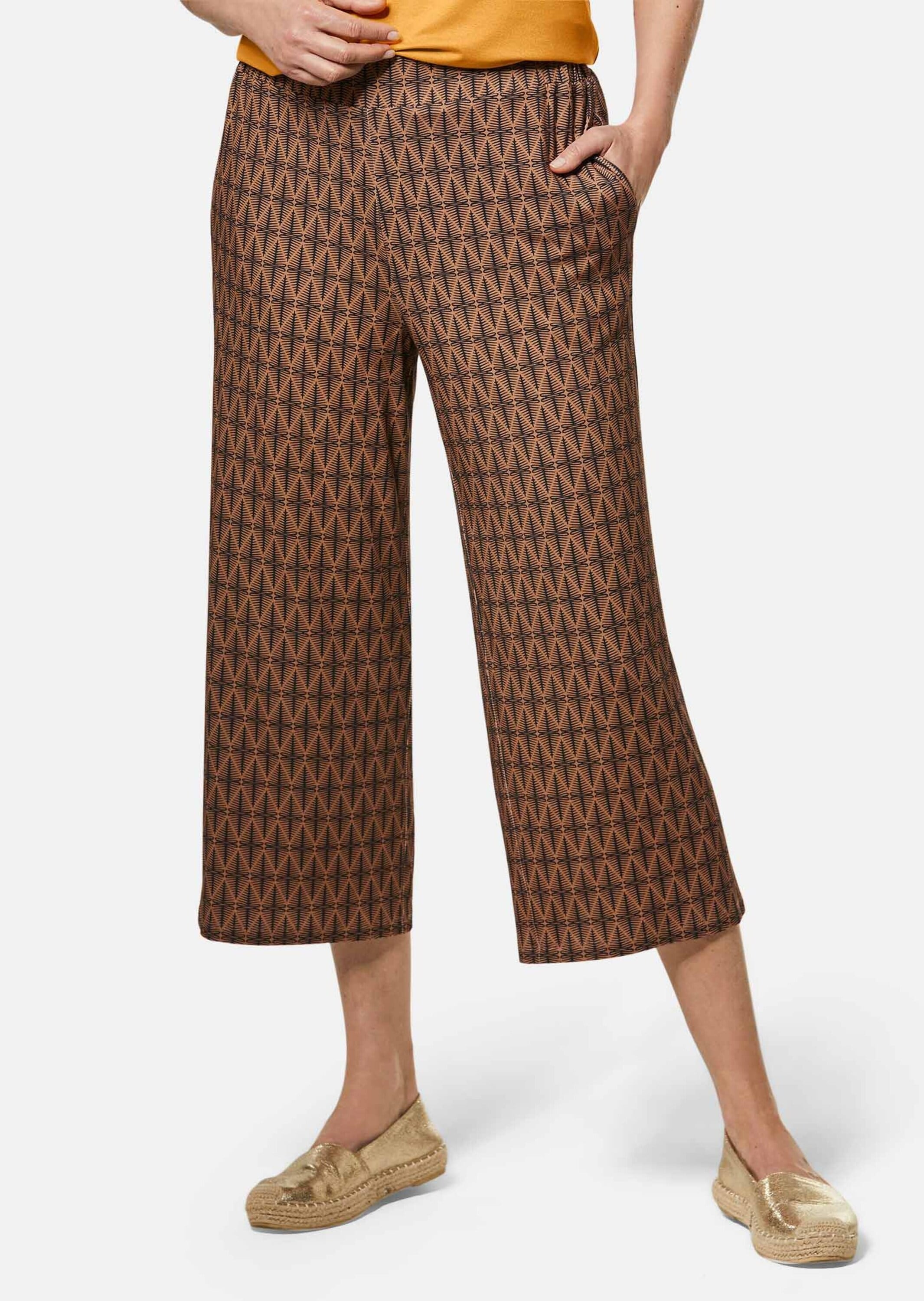 GOLDNER 7/8-Hose »Kurzgröße Attraktive Druckhose Louisa mit weichem Fall«