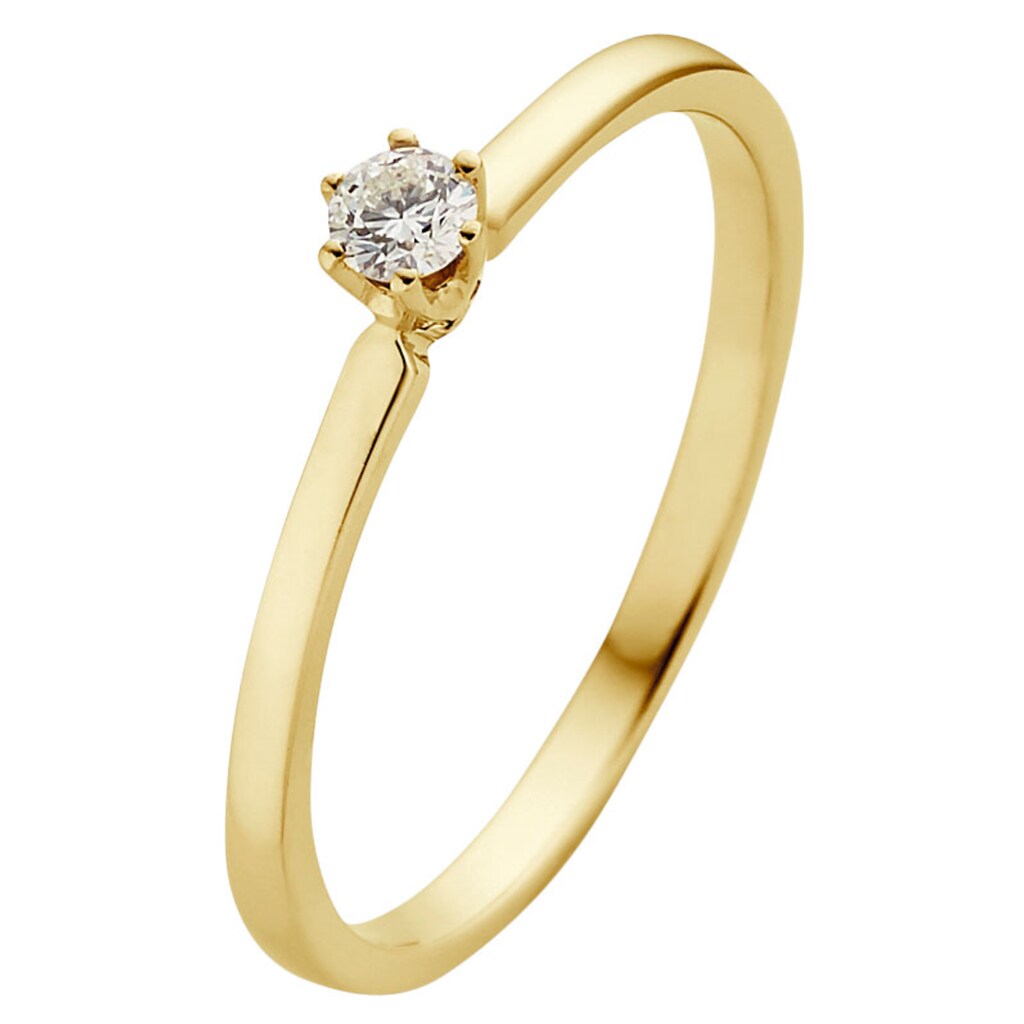 Phönix Fingerring »Schmuck Geschenk Gold 333 Fingerring Damenring Solitär LIEBE«