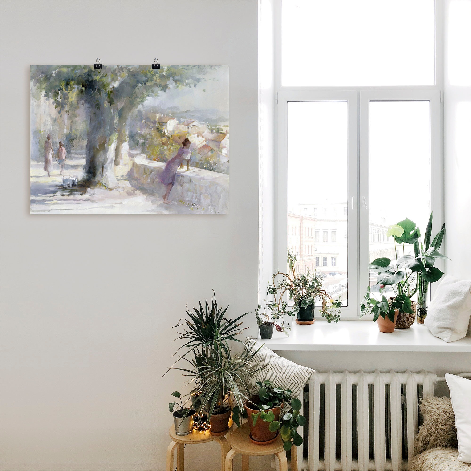 Artland Wandbild »Flüsternder Wind«, Gruppen & Familien, (1 St.), als Leinwandbild, Poster in verschied. Größen