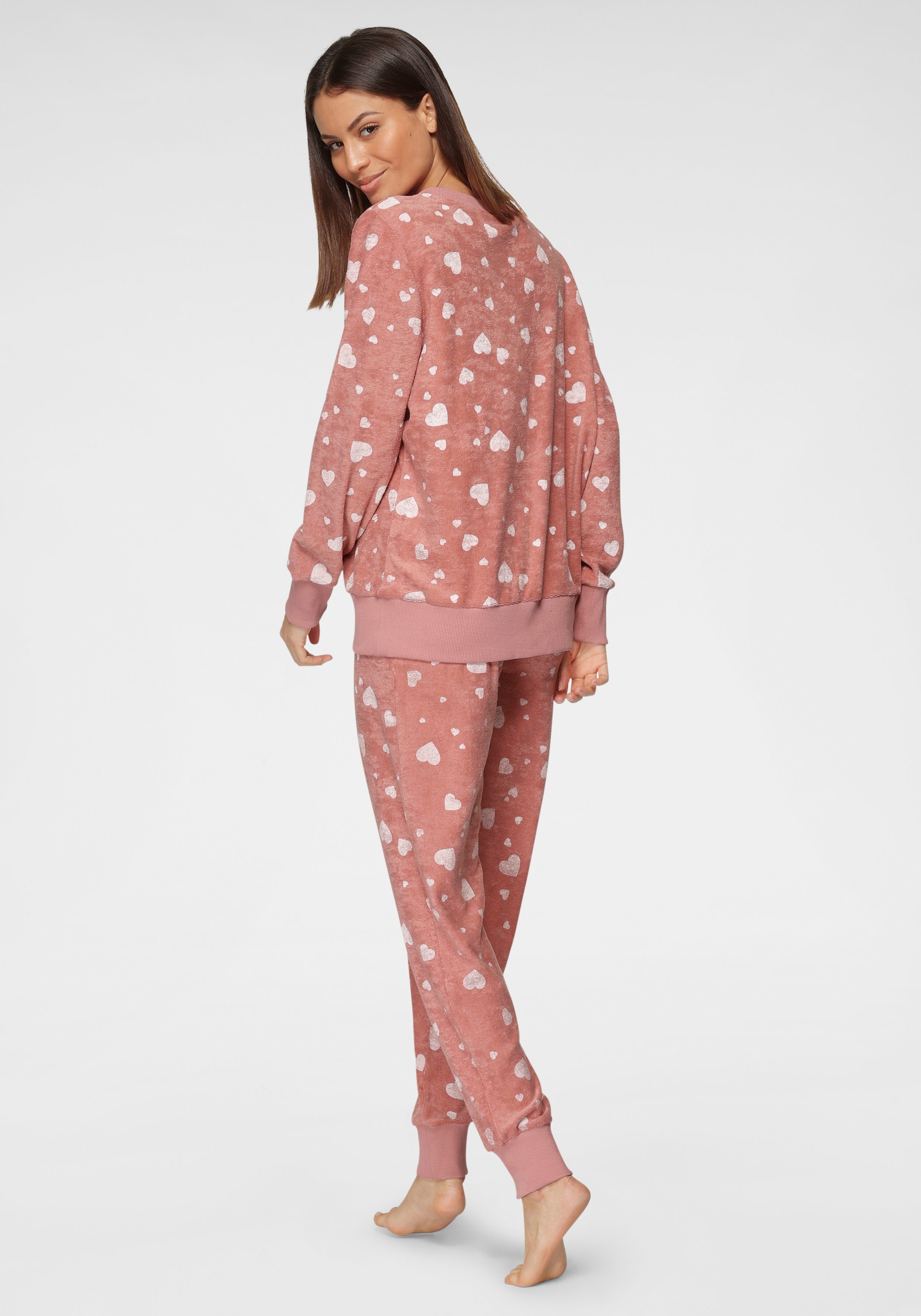 Vivance Dreams Pyjama, (2 tlg.), mit Alloverdruck