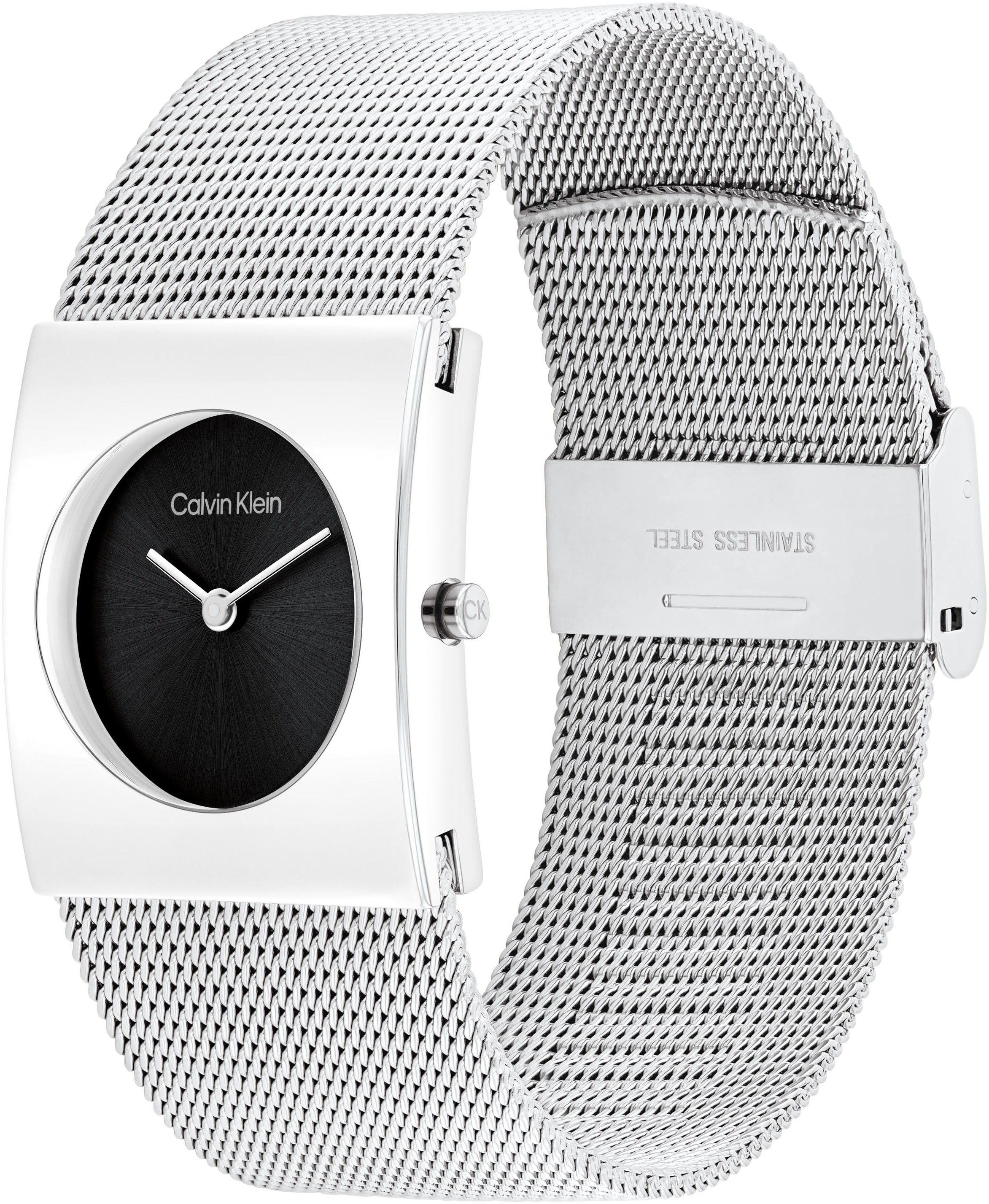 Calvin Klein Quarzuhr »CK PULSE«, Armbanduhr, Damenuhr, analog, Edelstahlarmband