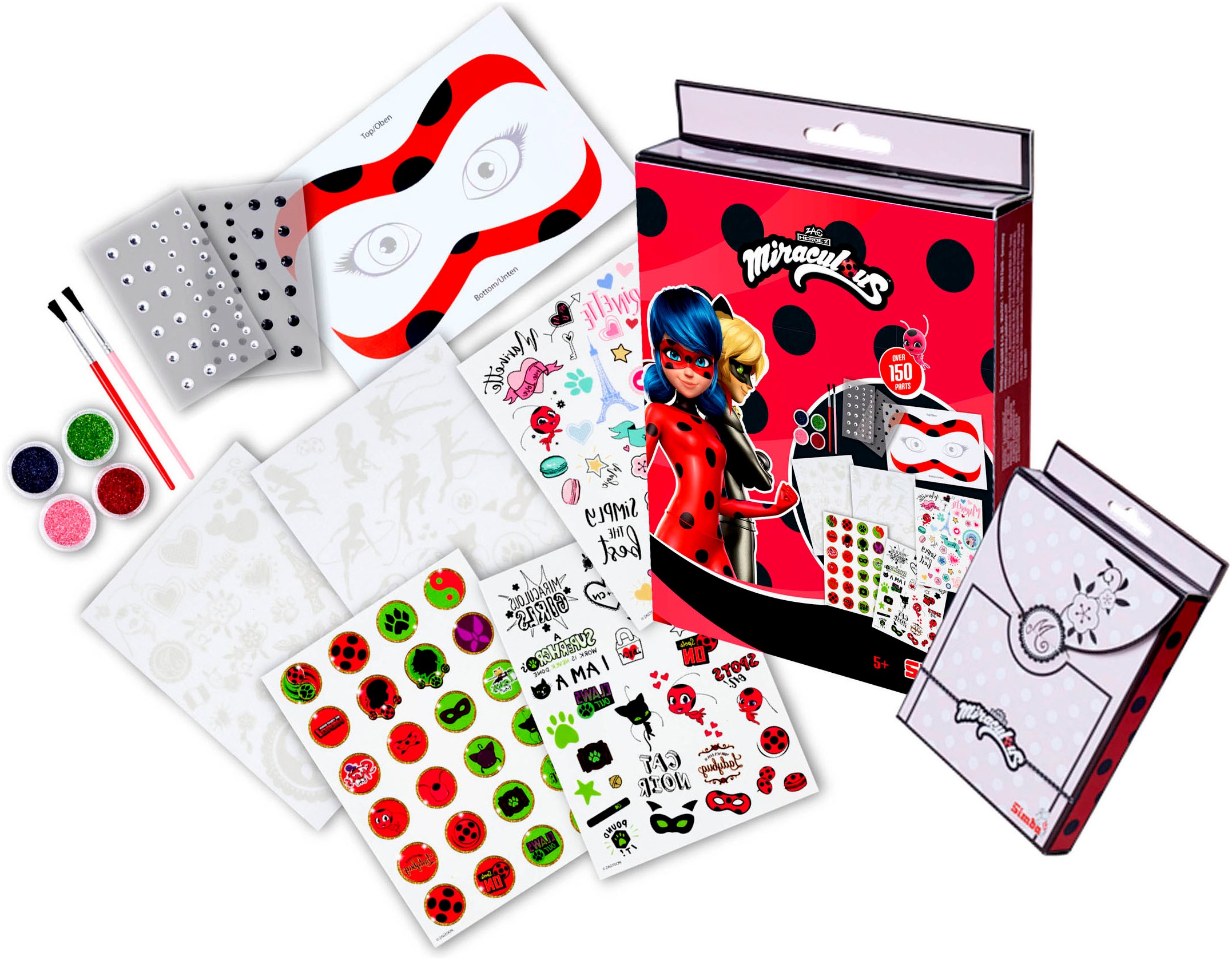 SIMBA Kreativset »Miraculous, Glittery Tattoo«