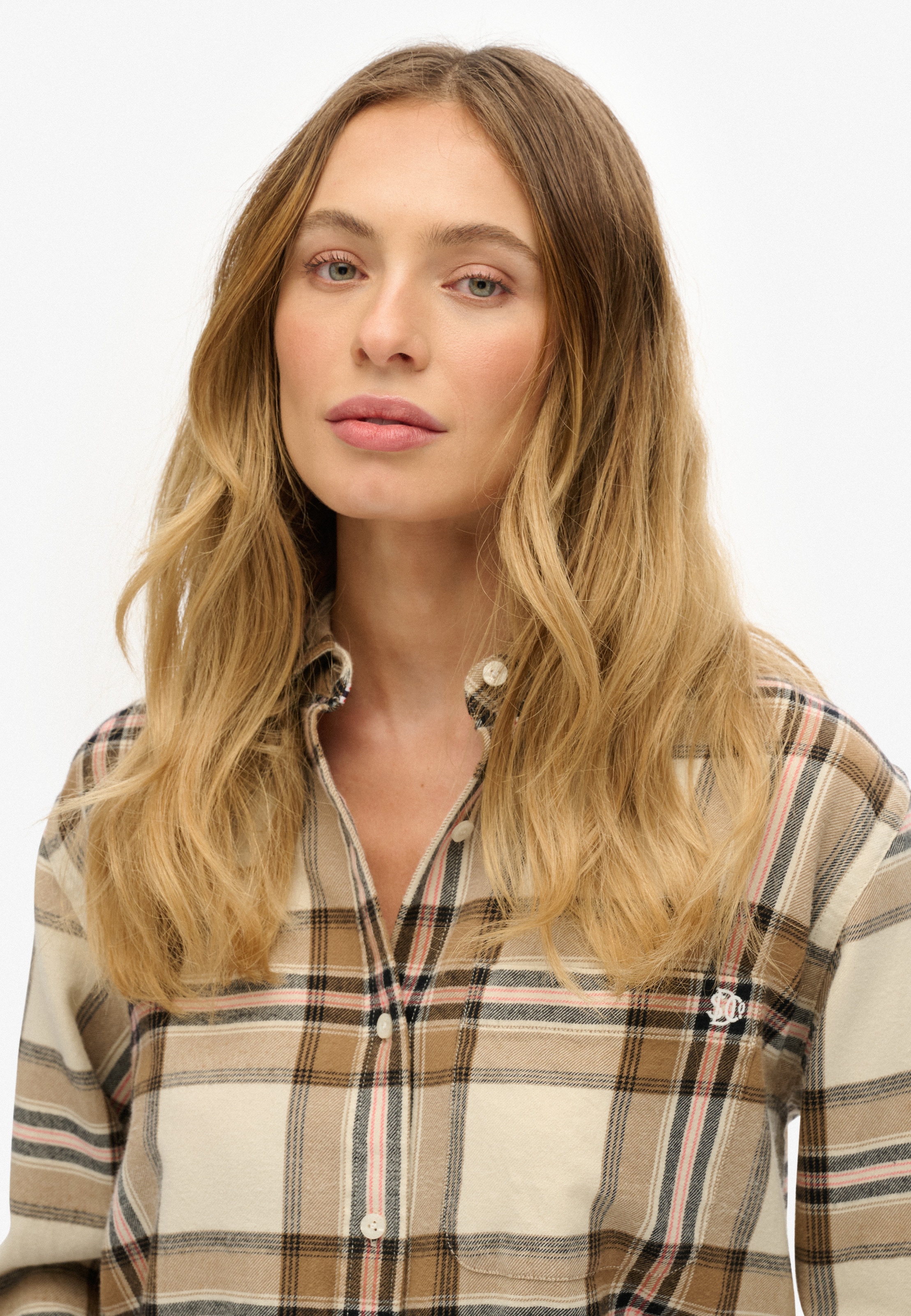 Superdry Karobluse »CHECK FLANNEL BOYFRIEND SHIRT«