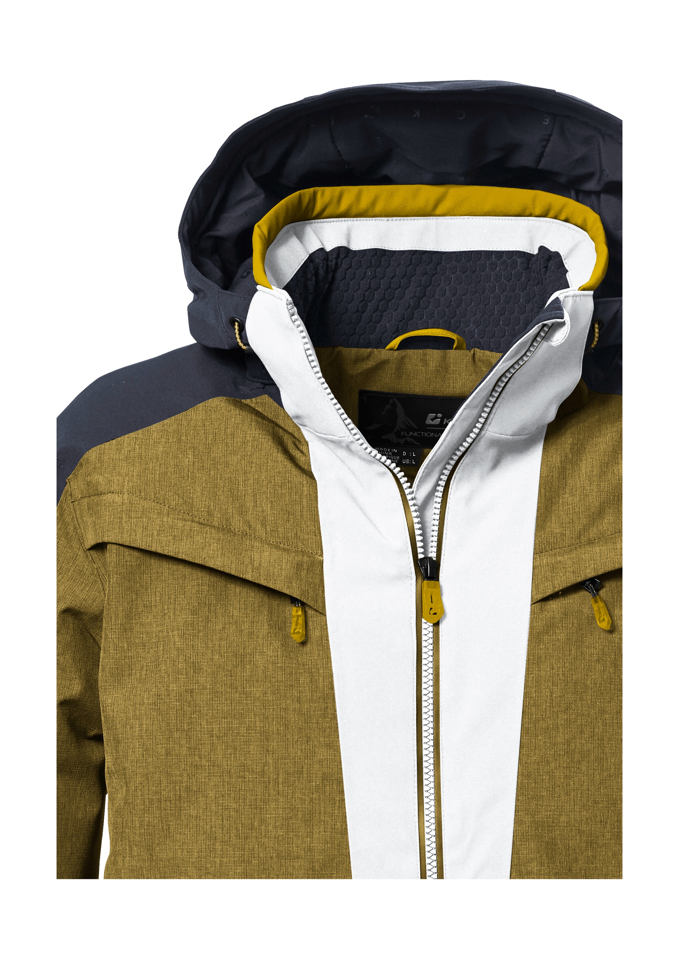 Killtec Skijacke »KSW 407 MN SKI JCKT«, Wasserdichte Skijacke mit Colourblock, atmungsaktiv, viele Taschen