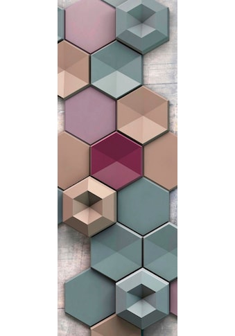 Komar Vliestapete »Hexagon« 100x280 cm (Brei...