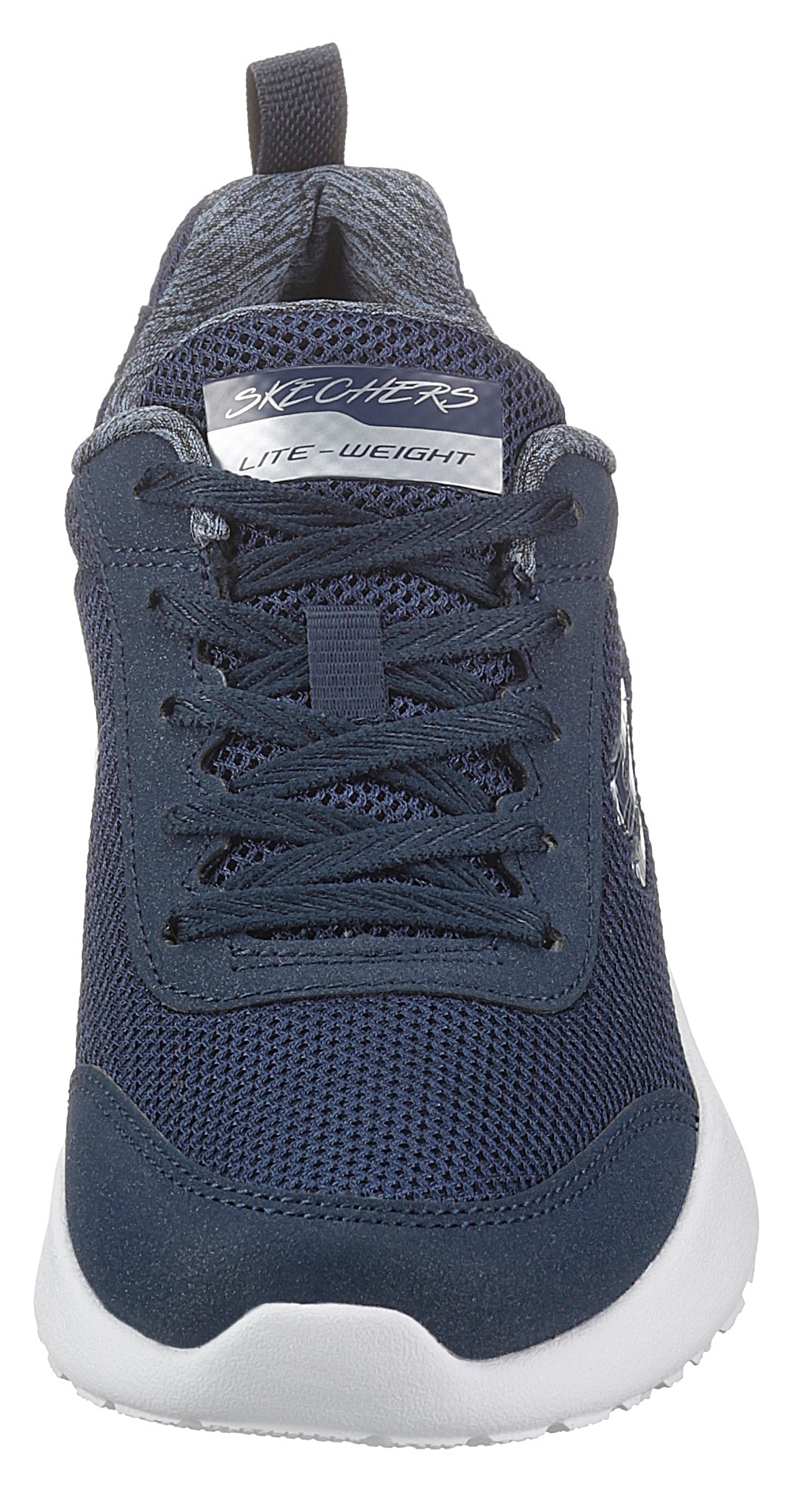 Skechers Sneaker »Skech-Air Dynamight - Fast Brake«, Metallic-Element an der Ferse, Freizeitschuh, Halbschuh, Schnürschuh