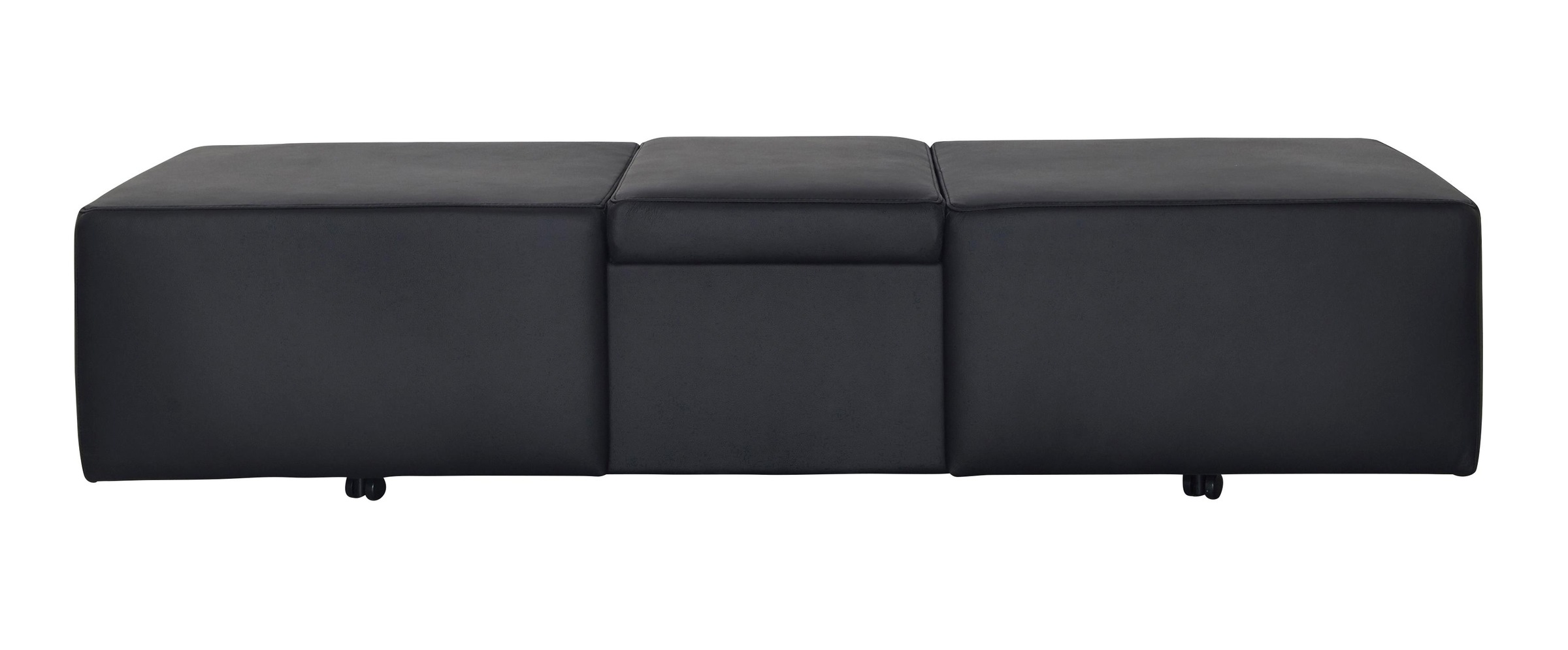 Hocker W.SCHILLIG "taboo", rot (ruby rot z59), B:130cm H:41cm T:64cm, Flachgewebe S22 (100% Polyester);Stoff S37 (100% Polyester): Luxus-Microfaser in Lederoptik;Longlife Xtra-Leder Z59: Glattleder mit modischer Prägung. Hautstärke 0, 9 - 1, 1 mm;Longlife 3