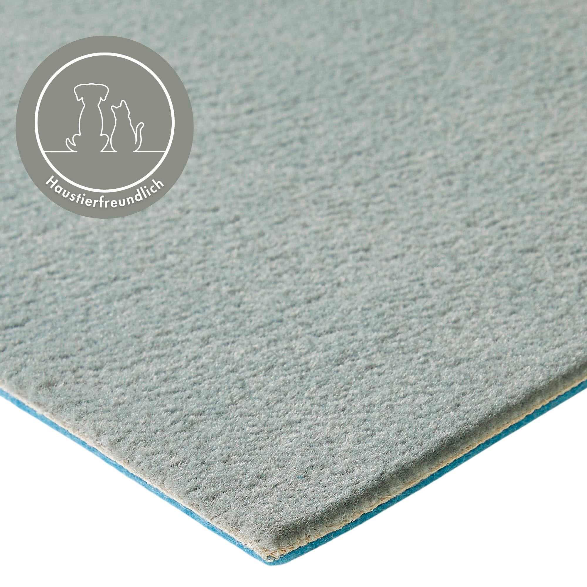 Andiamo Teppichboden »Kira, Velours, Made in Belgium«, rechteckig, 8 mm Höhe, Uni Farben, Breite 400 cm, strapazierfähig, pflegeleicht, Wohnzimmer