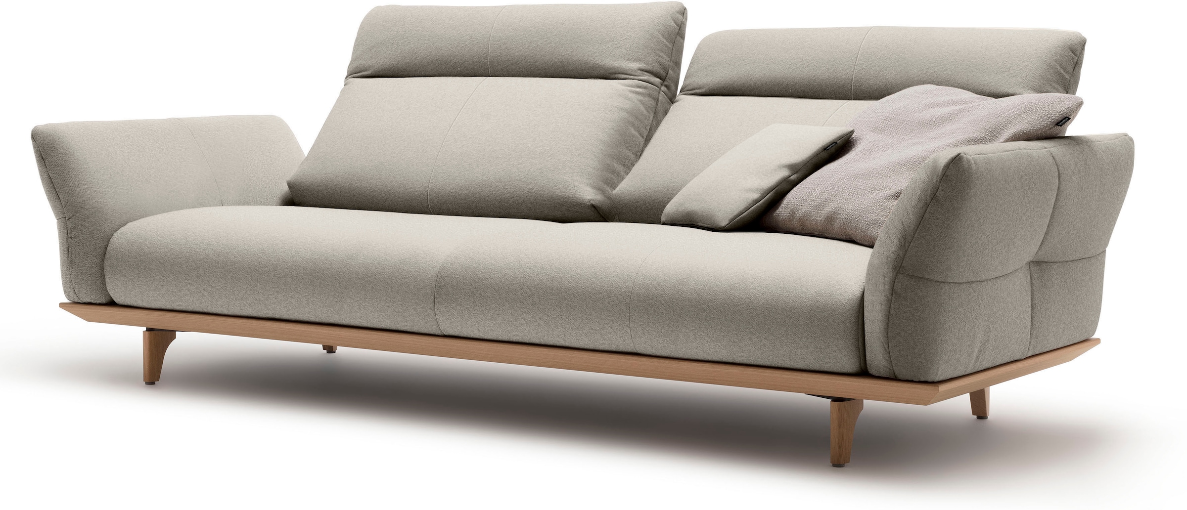 Creation BY ROLF BENZ 3,5-Sitzer »CR.460«, Sockel in Eiche, Füße Eiche natur, Breite 228 cm