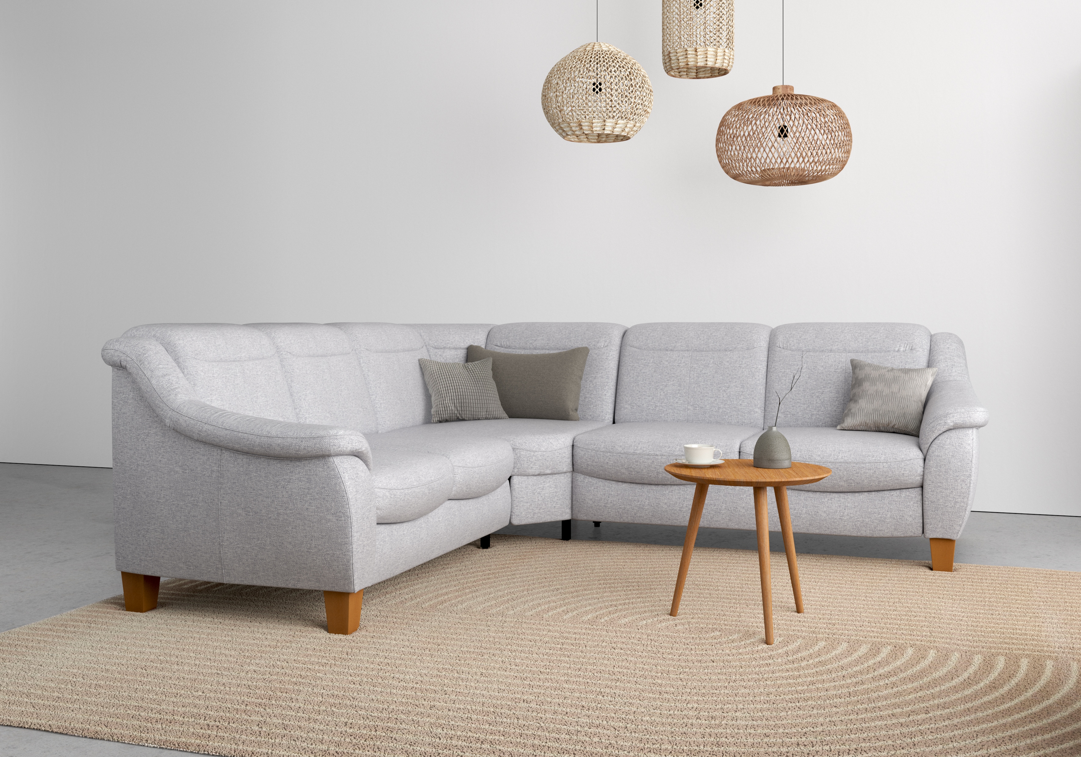 OTTO home Ecksofa "Caldera L-Form" Federkern, optional Kopfteilverstellung, Schlaffunktion & Bettkasten