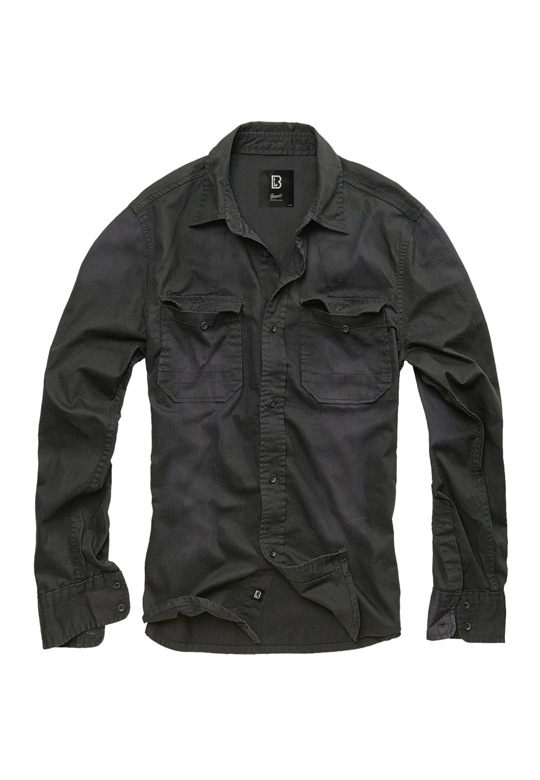 Langarmhemd »Brandit Herren Hardee Denim Shirt«, (1 tlg.)