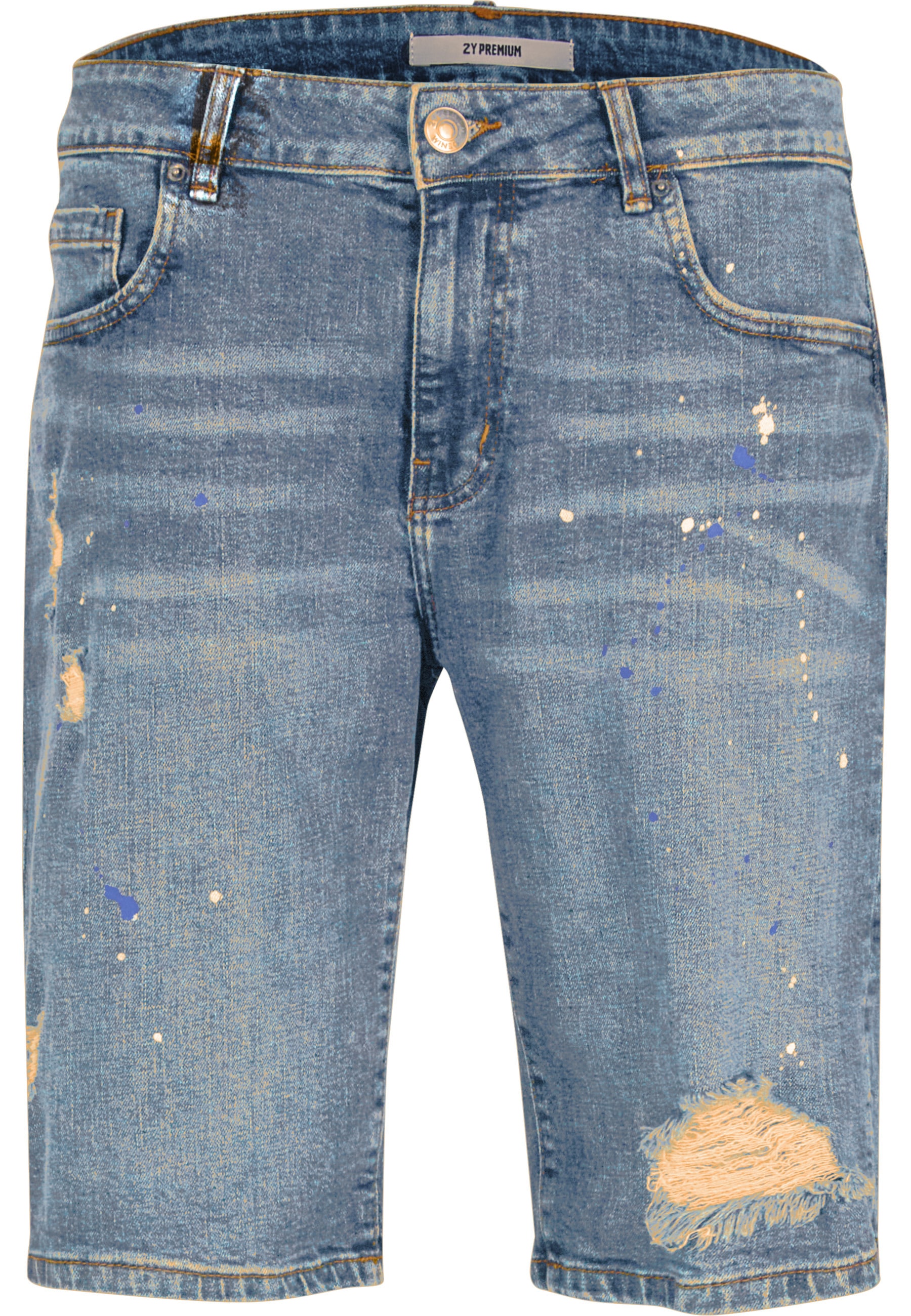 2Y Premium Jeansshorts »2Y Premium Leonardo Ripped Slim Fit Shorts«