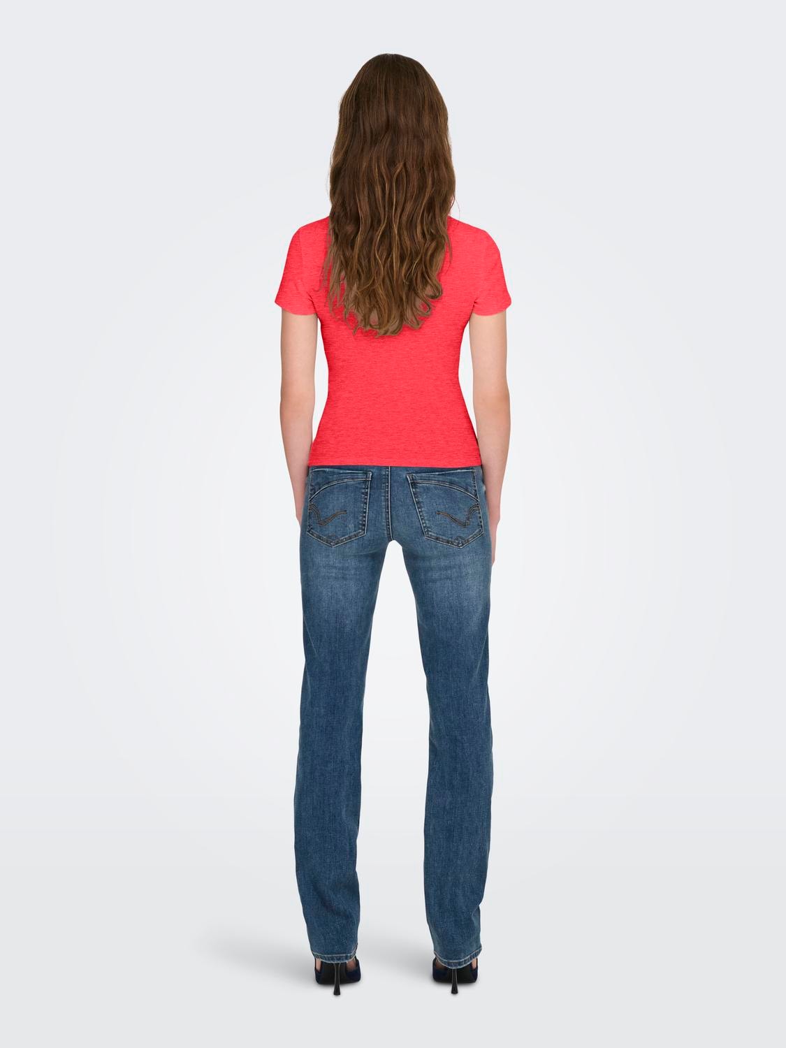 ONLY Kurzarmshirt »ONLEASY S/S TOP CS JRS 2 PACK« Packung, 2 Baumwollmischung, regular fit