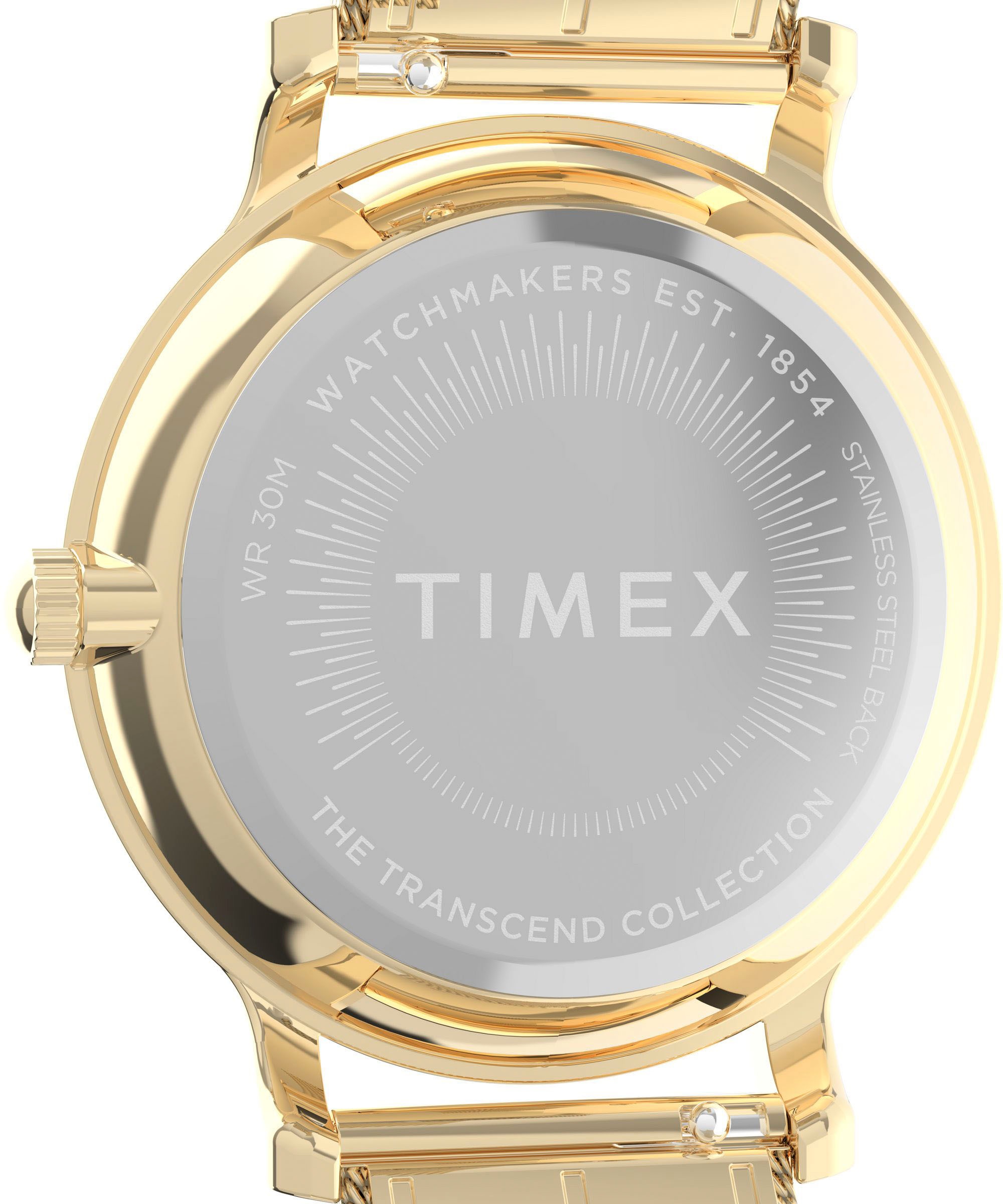 Timex Quarzuhr »TRANSCEND«, Armbanduhr, Damenuhr,Edelstahlarmband,analog