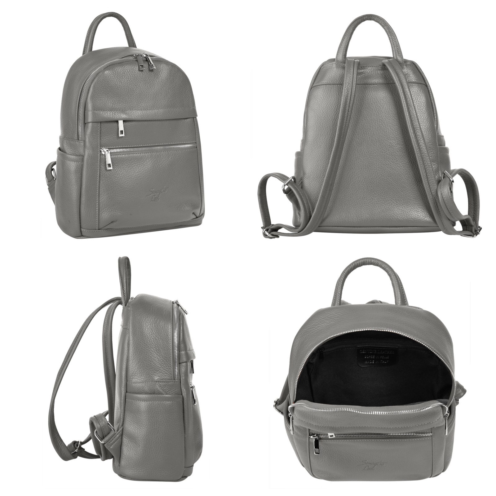 Samantha Look Cityrucksack, echt Leder, Made in Italy
