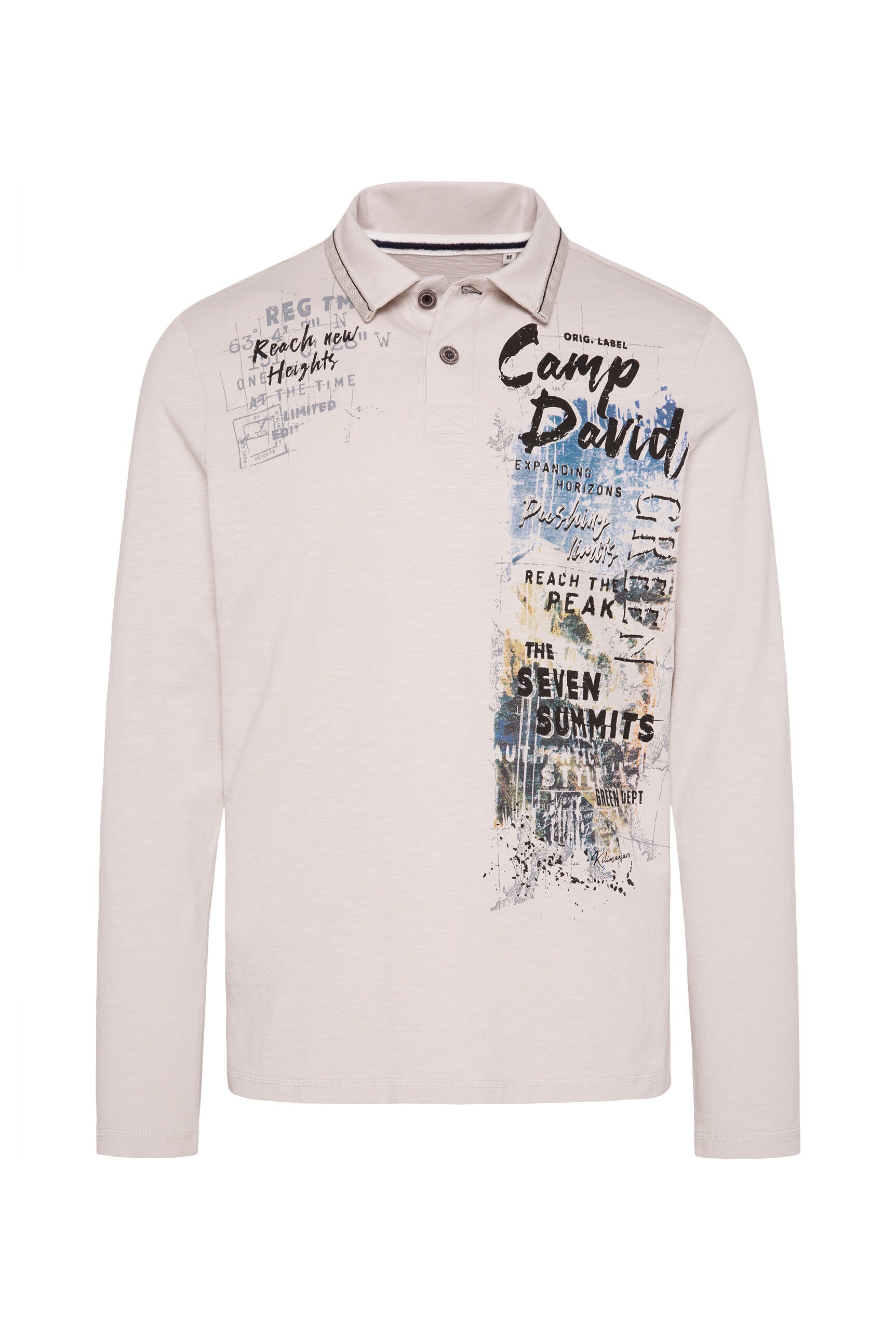 CAMP DAVID Poloshirt mit Seitenschlitze