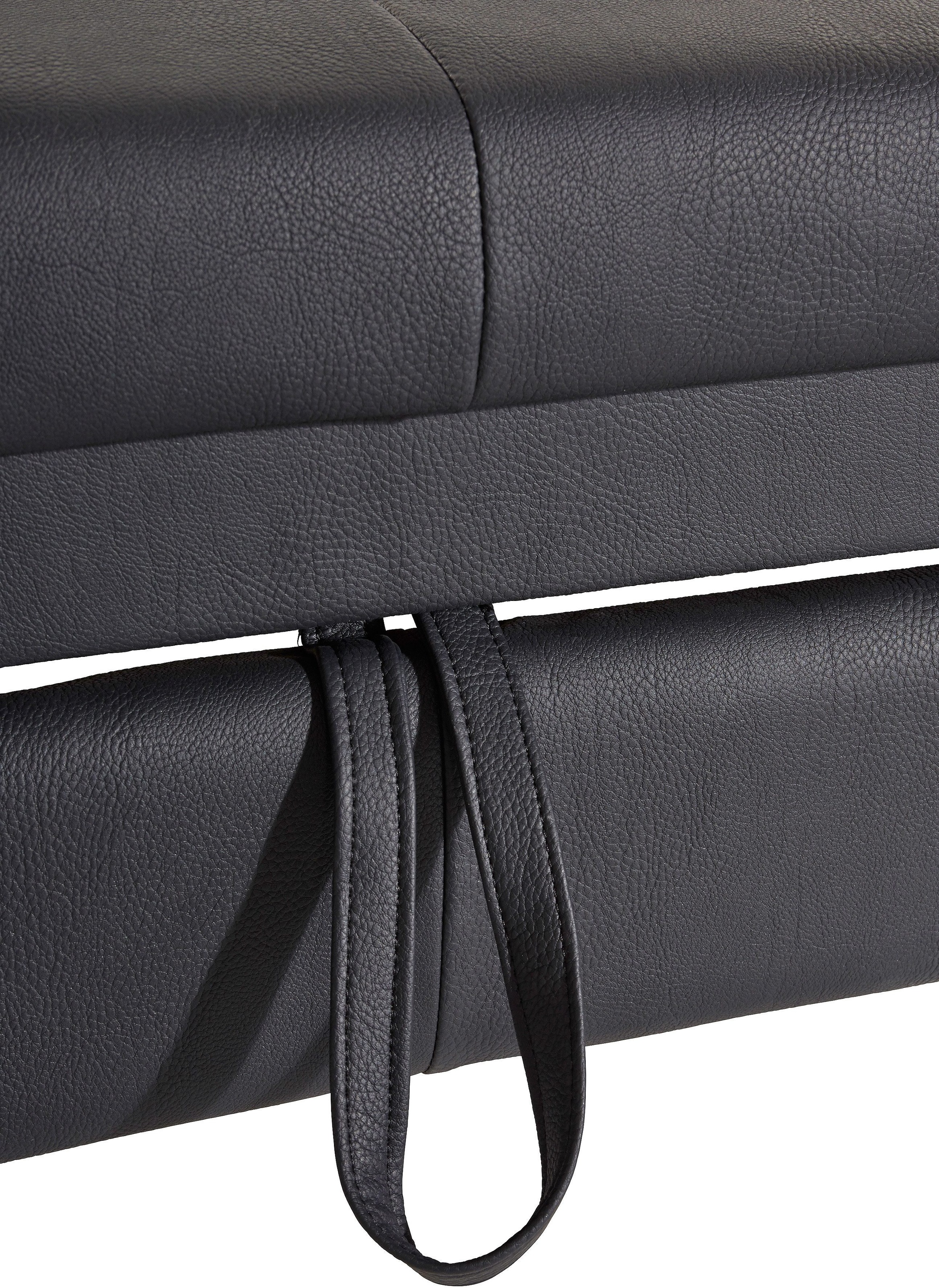 COTTA Polstergarnitur »Driver L-Form«, (Set), Set bestehend aus: Ecksofa mit Kopfteilverstellung & Hocker
