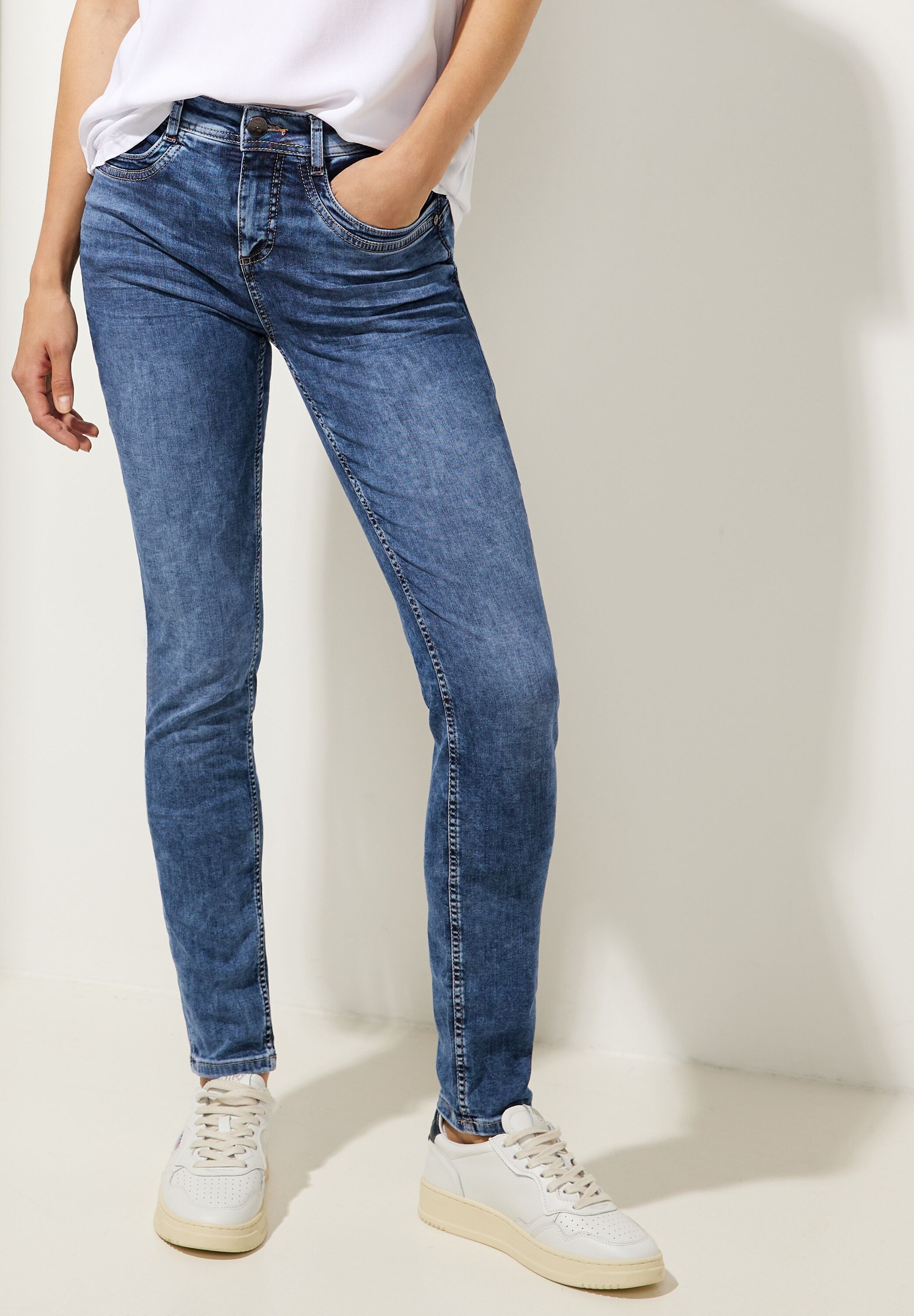 STREET ONE Slim-fit-Jeans, High BAUR | bestellen für Waist