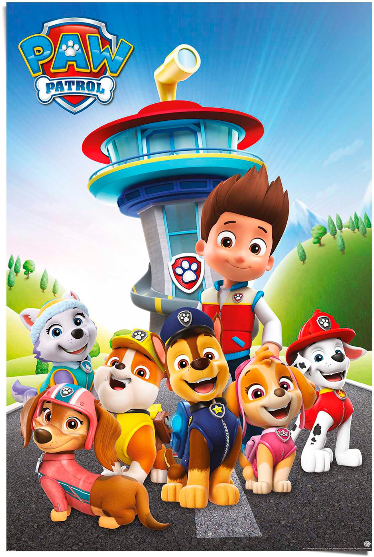Reinders Poster "Paw Patrol team" 1 Stk. tlg. günstig online kaufen