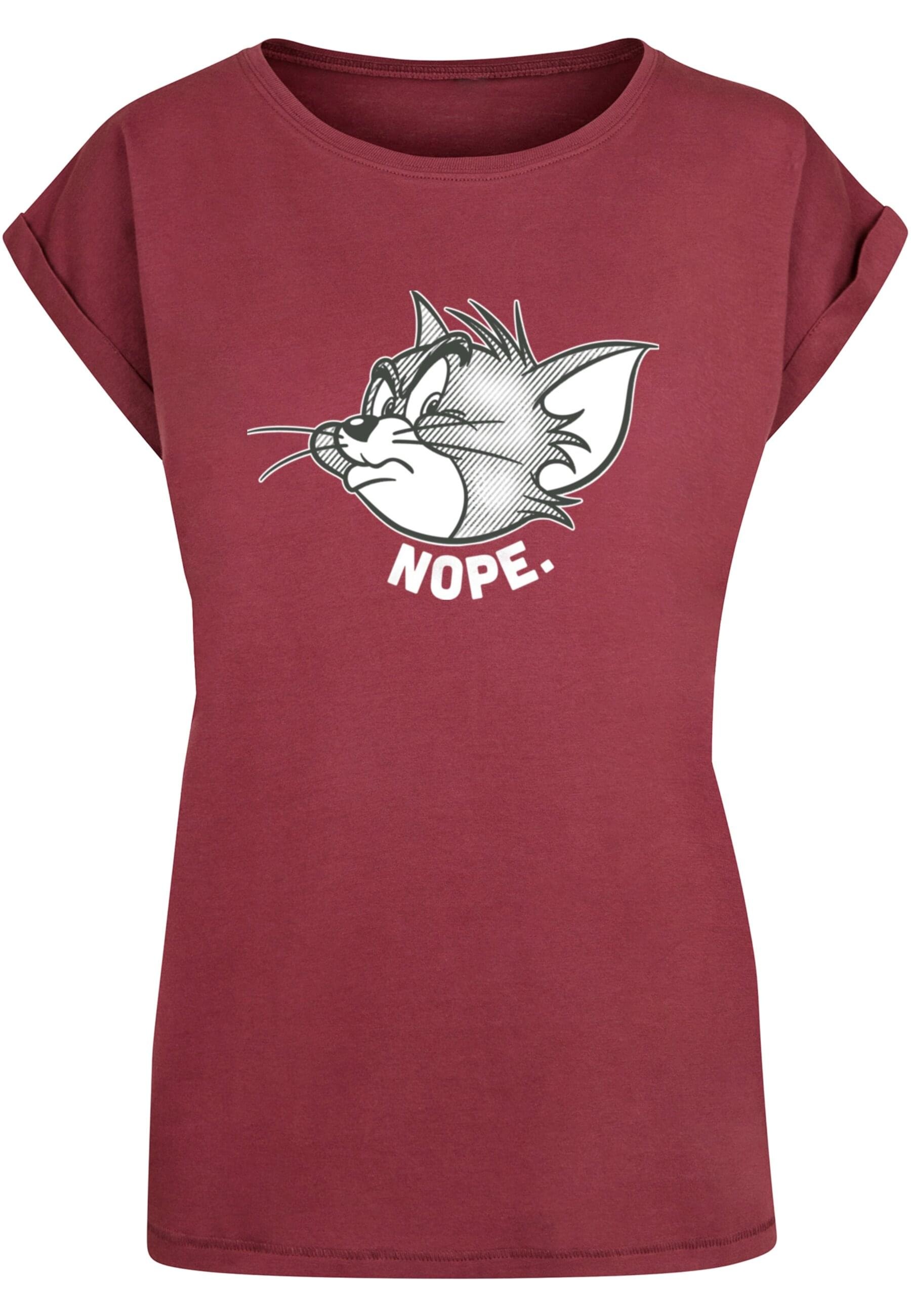 Damen T-Shirt Mit Tom & Jerry Print – Weiß, Witziges Design