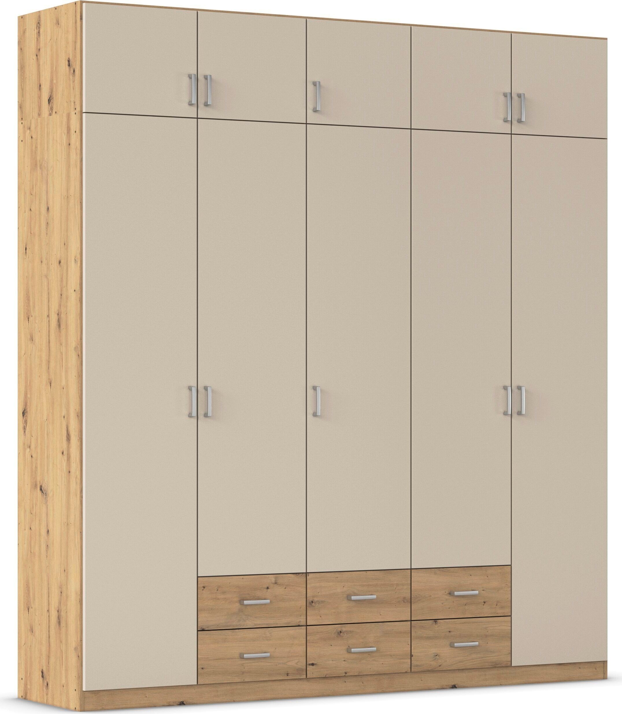 Kleiderschrank RAUCH, B:226cm H:248cm T:54cm, beige, Holzwerkstoff, Kinderzimmer, Schränke, "Schrank Garderobe Wäscheschrank GAMMA in 4 Breiten