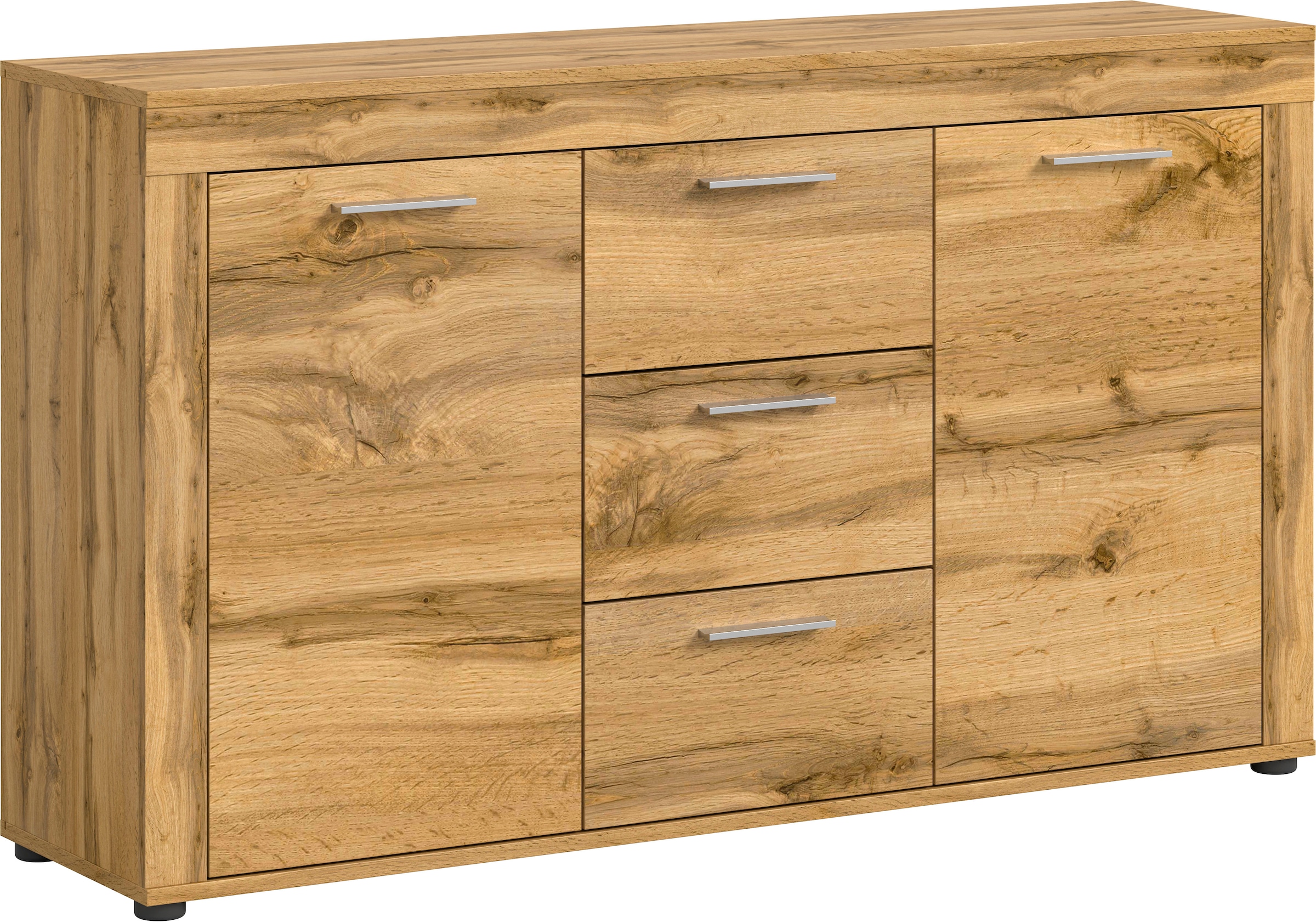 Home affaire Sideboard "Aosta, Breite 125 cm, in verschiedenen Farbausführu günstig online kaufen