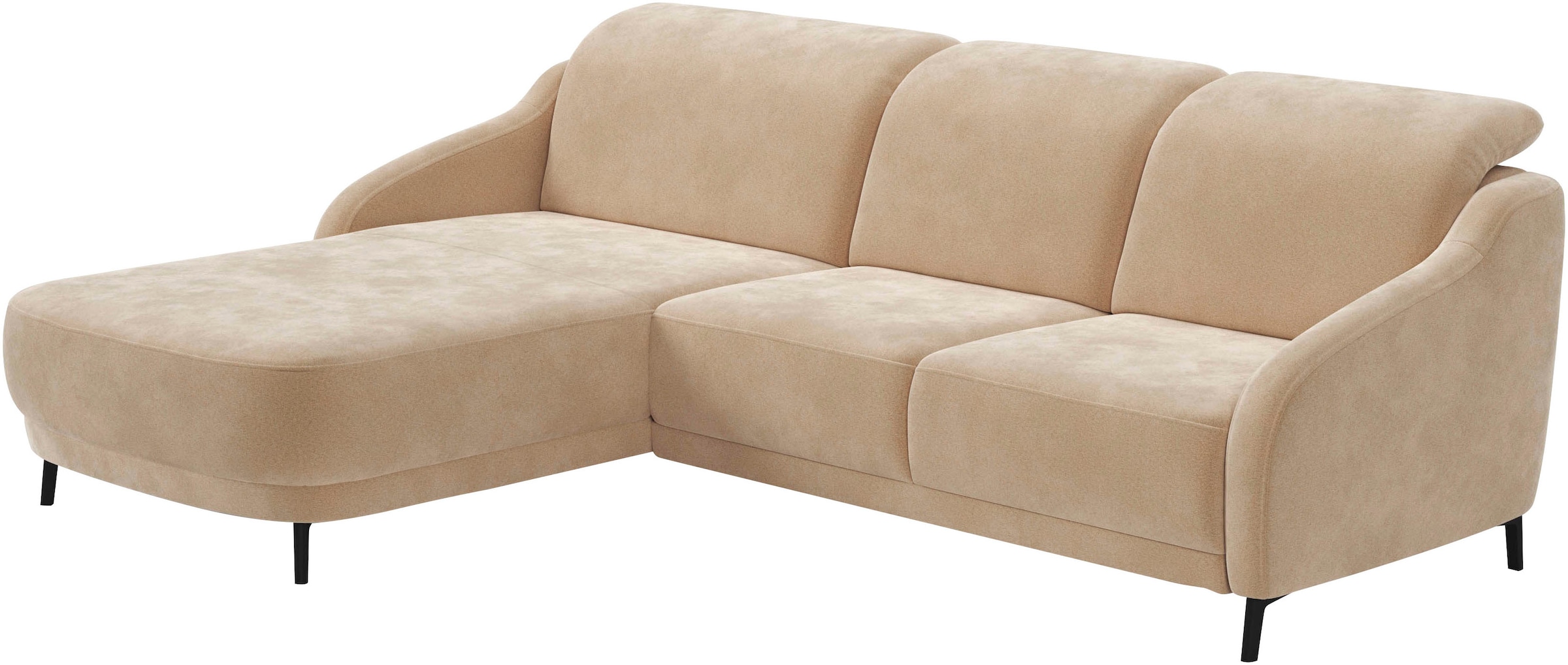 sit&more Ecksofa »Blues L-Form« wahlweise mit Klapptisch und USB