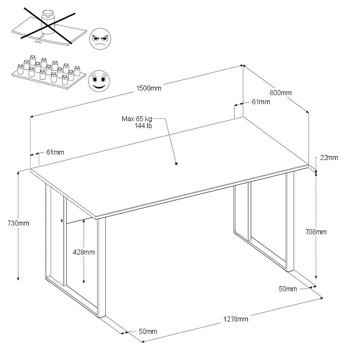 Parisot Büromöbel-Set »Start Up« Set, 3-tlg., 3 tlg. Gesamtarbeitsfläche 189 x 80 cm