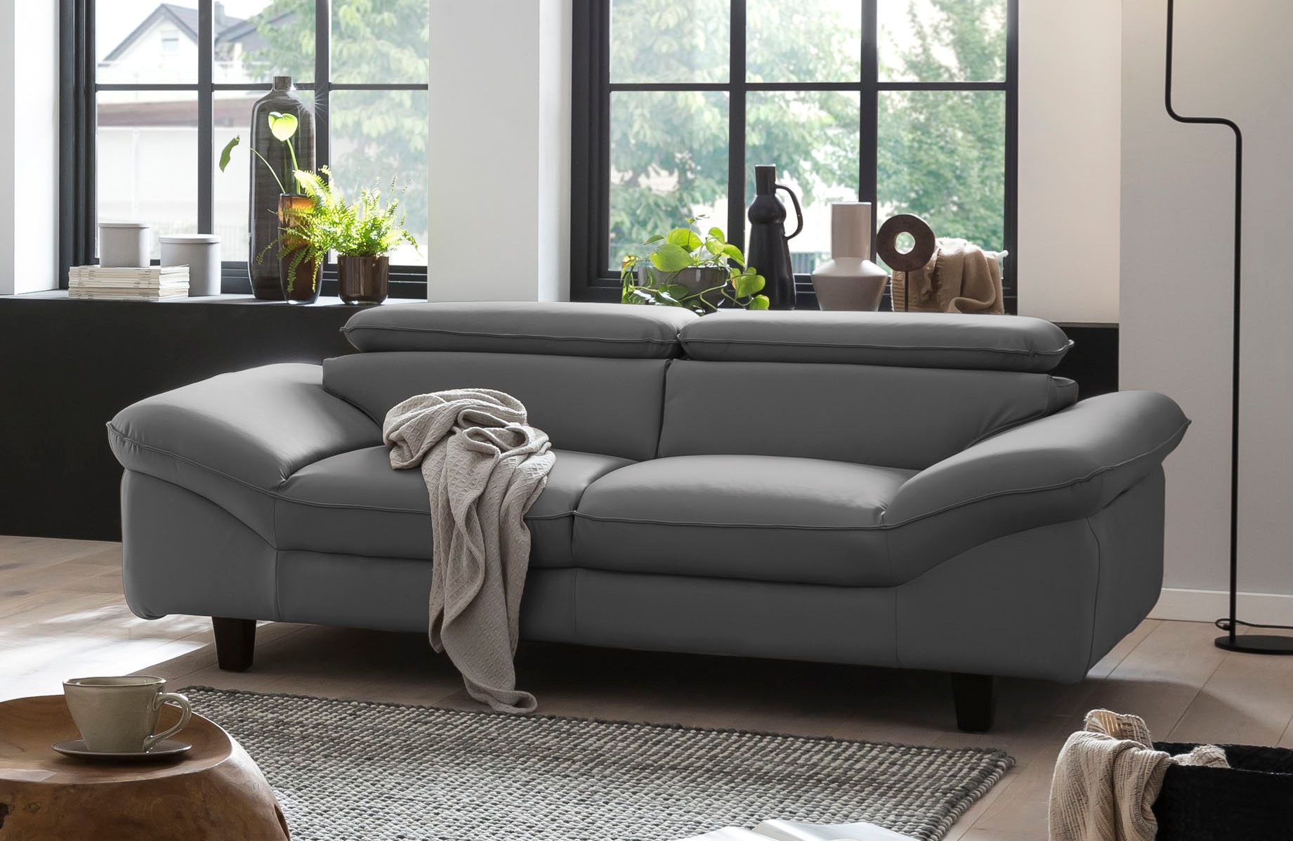 Home affaire 3-Sitzer "Pilot", Big-Sofa mit Kopfteilverstellung günstig online kaufen