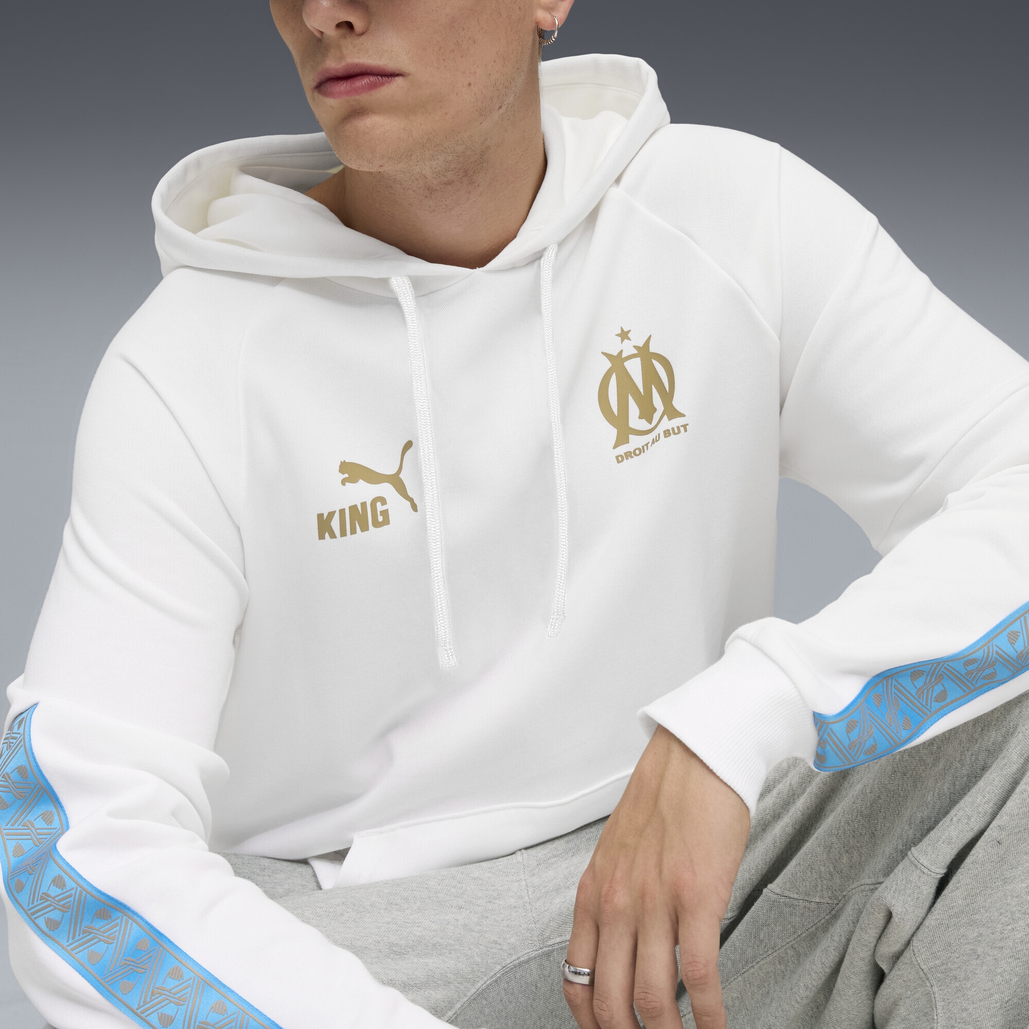 PUMA Hoodie »Olympique de Marseille KING Hoodie Herren«
