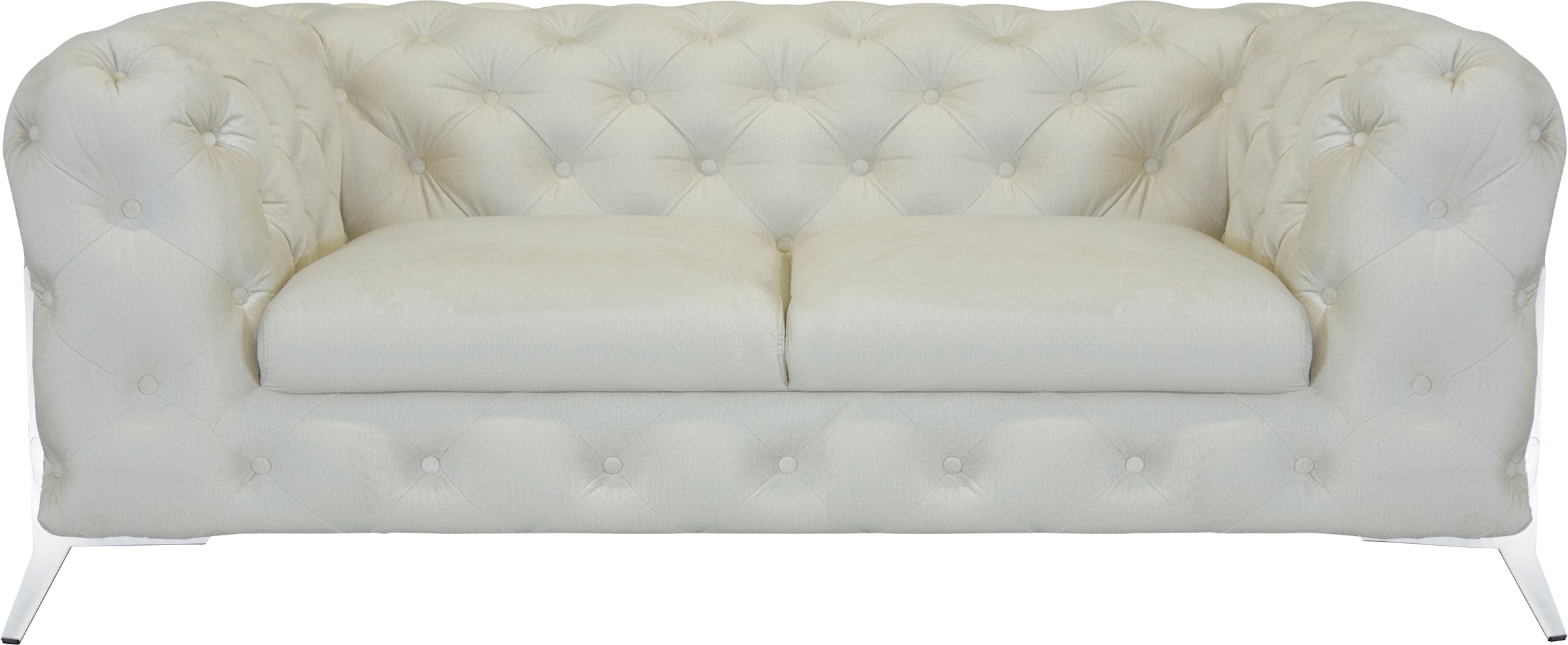 Leonique Chesterfield-Sofa "Amaury", aufwändige Knopfheftung, moderne Chesterfield Optik, Fußfarbe wählbar