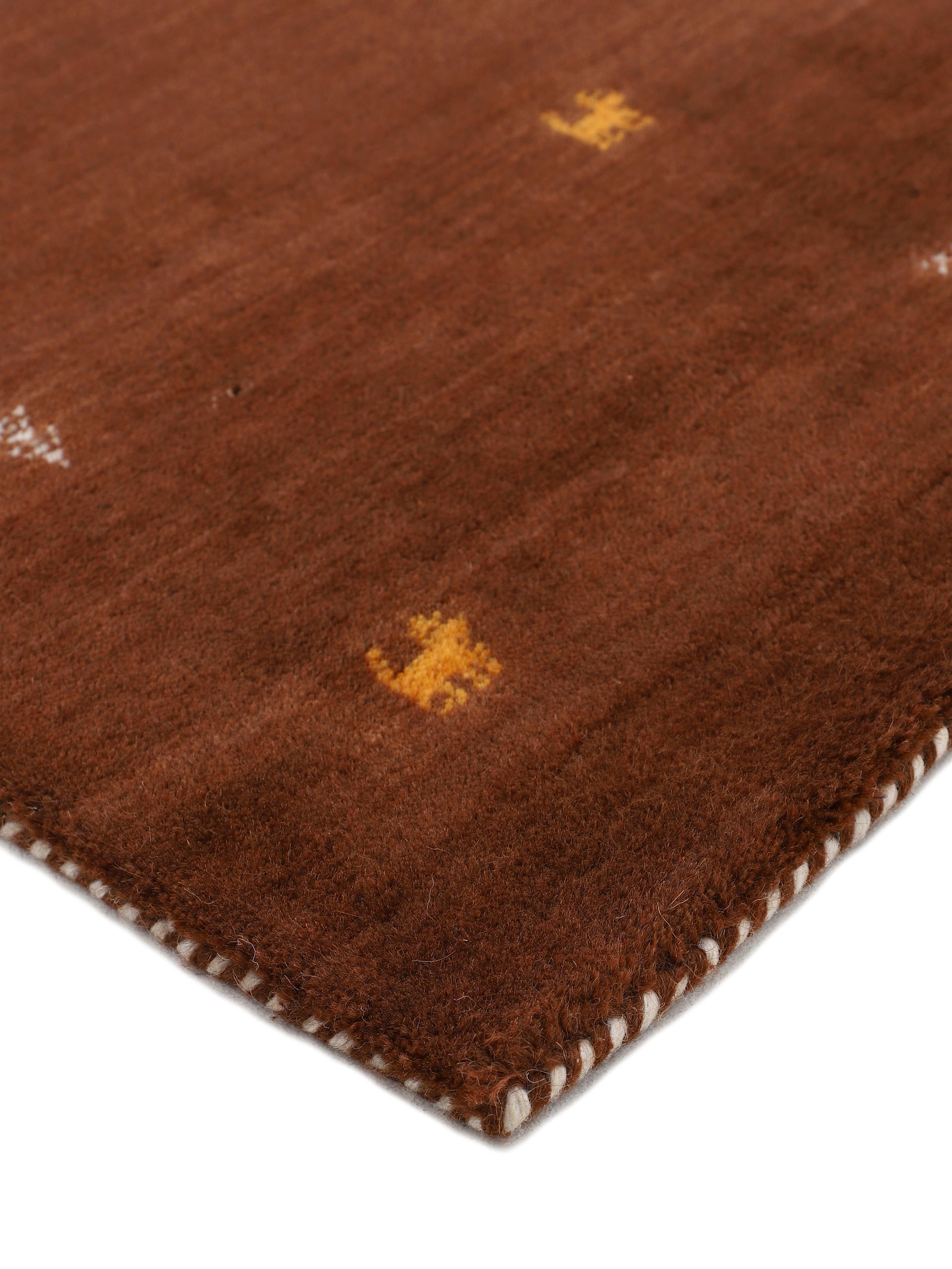 Thumbnail - carpetfine Wollteppich "Gabbeh Uni, auch als Läufer und Rund erhältlich", rechteckig, 15 mm Höhe, reine Wolle, handgeweb...