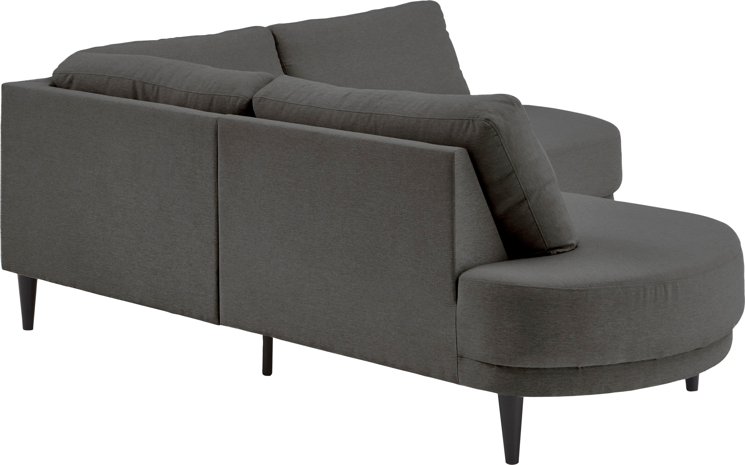 ATLANTIC home collection Ecksofa »Ronny L-Form« mit Wellenunterfederung, organische Formsprache, organisches Sofa