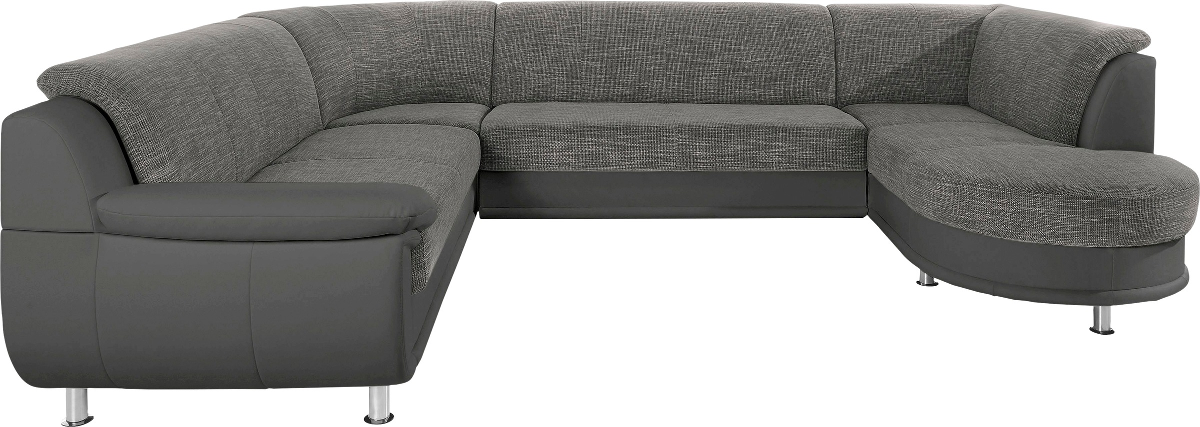 TRENDMANUFAKTUR Wohnlandschaft "Rondo 3, zeitlos und modern, im Materialmix günstig online kaufen