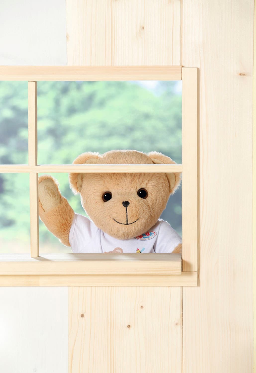 Baby Born Kuscheltier »Teddy Bär, weiß«, inklusive Strampler - Teddybär