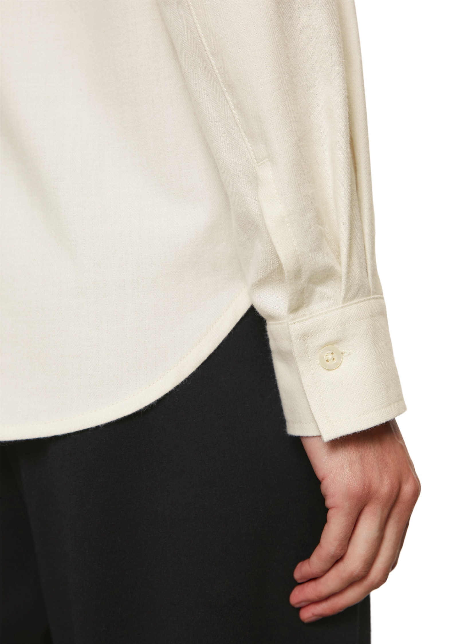 Marc O'Polo Langarmbluse »aus softer Herringbone-Qualität«