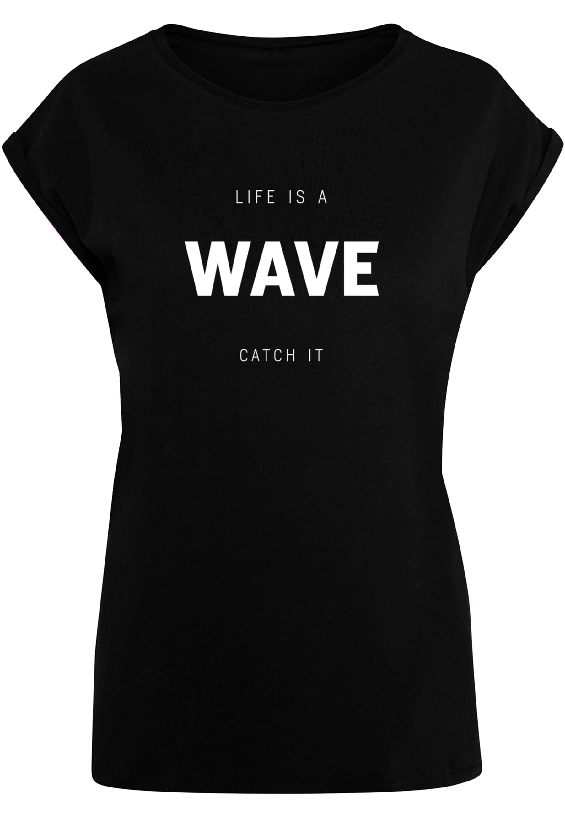 T-Shirt »Merchcode Damen Ladies Summer - Life is a wave T-Shirt«, (1 tlg.)