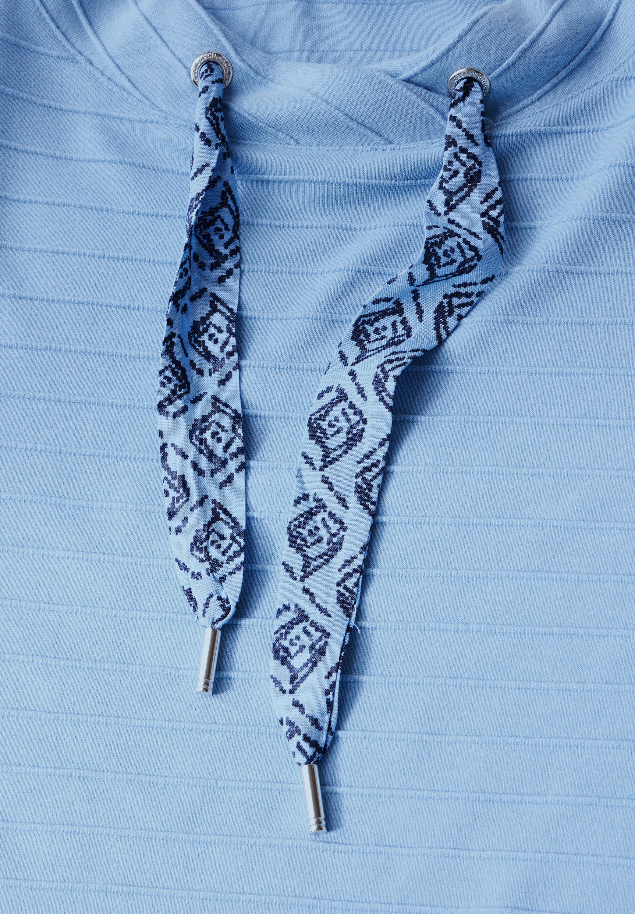 Cecil Langarmshirt, mit Materialmix
