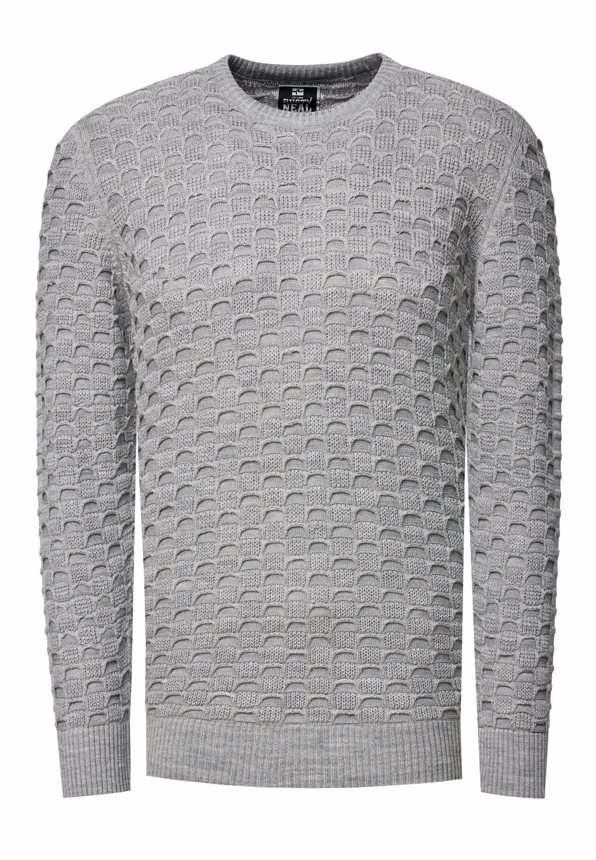 Rusty Neal Strickpullover, mit modernem Strickmuster