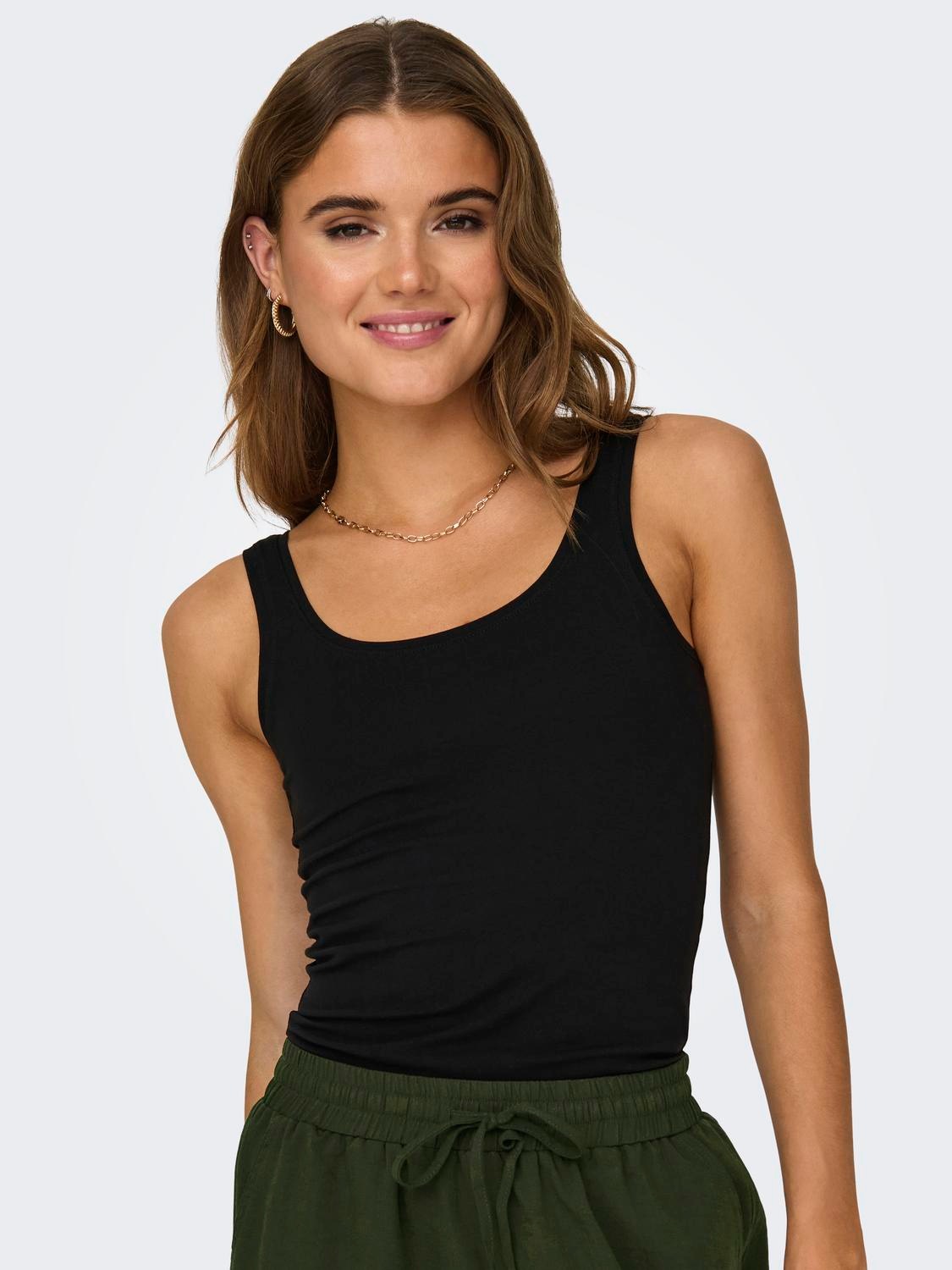 ONLY Tanktop "ONLLIVE – Slim-Fit Tanktops mit Stretch für optimalen Sitz" P günstig online kaufen