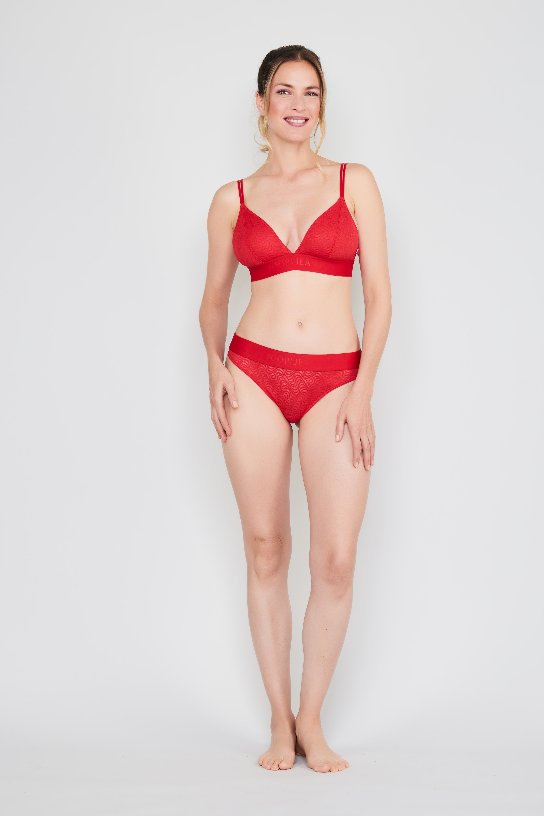 JOOP! Jeans Tanga »Tempting (JOOP! Jeans)«, elastischer Bund, Jacquard-Spitze