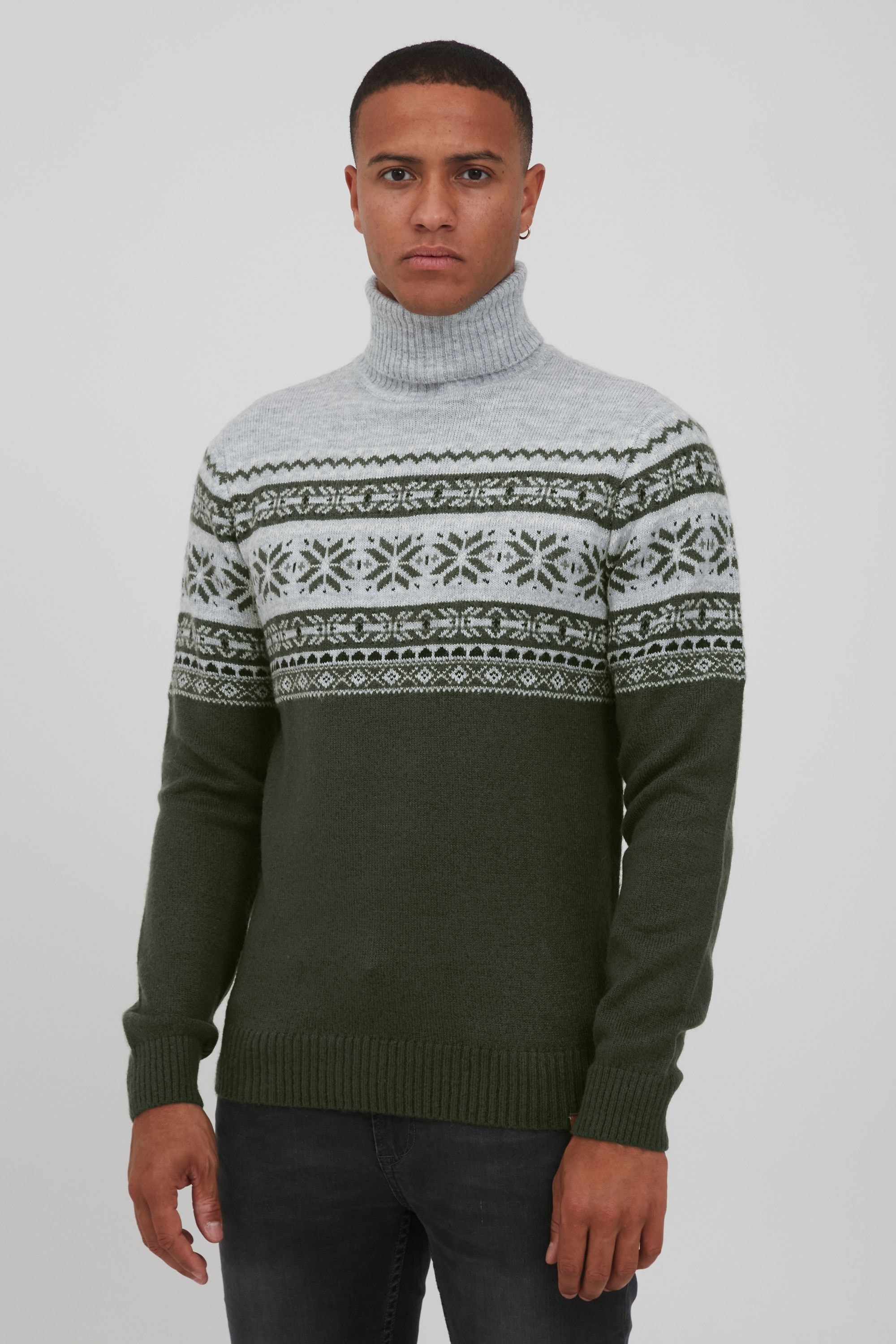 Blend Norwegerpullover "BHTjesse", Grobstrick Pullover mit Rollkragen günstig online kaufen