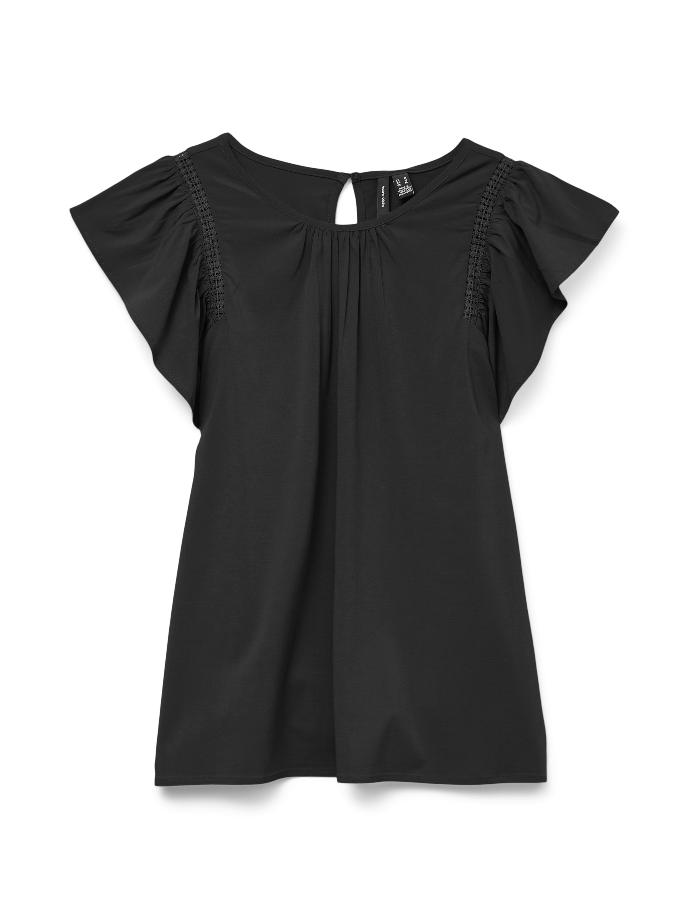 Vero Moda Kurzarmbluse »VMBELLA SS LACE TOP WVN GA NOOS«