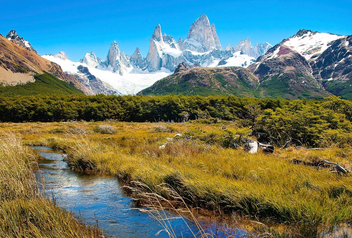 Papermoon Fototapete »Berge in Patagonien«